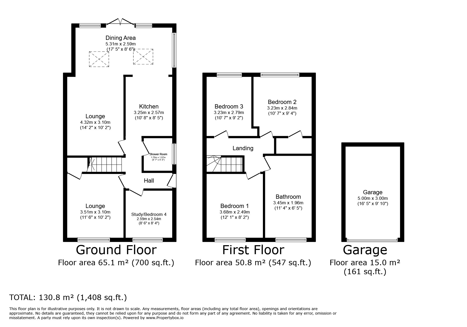 Floorplan of 4 bedroom Semi Detached House for sale, Yew Tree Close, Garstang, Lancashire, PR3