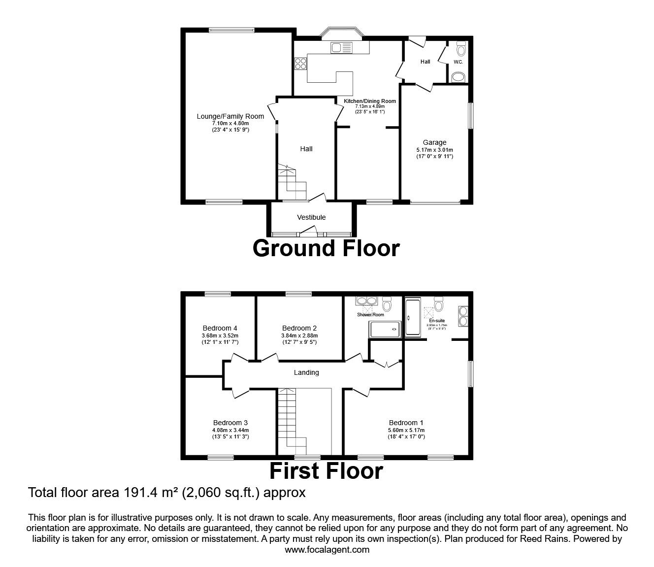 Floorplan of 4 bedroom Semi Detached House for sale, Eidsforth Lane, Barnacre, Lancashire, PR3