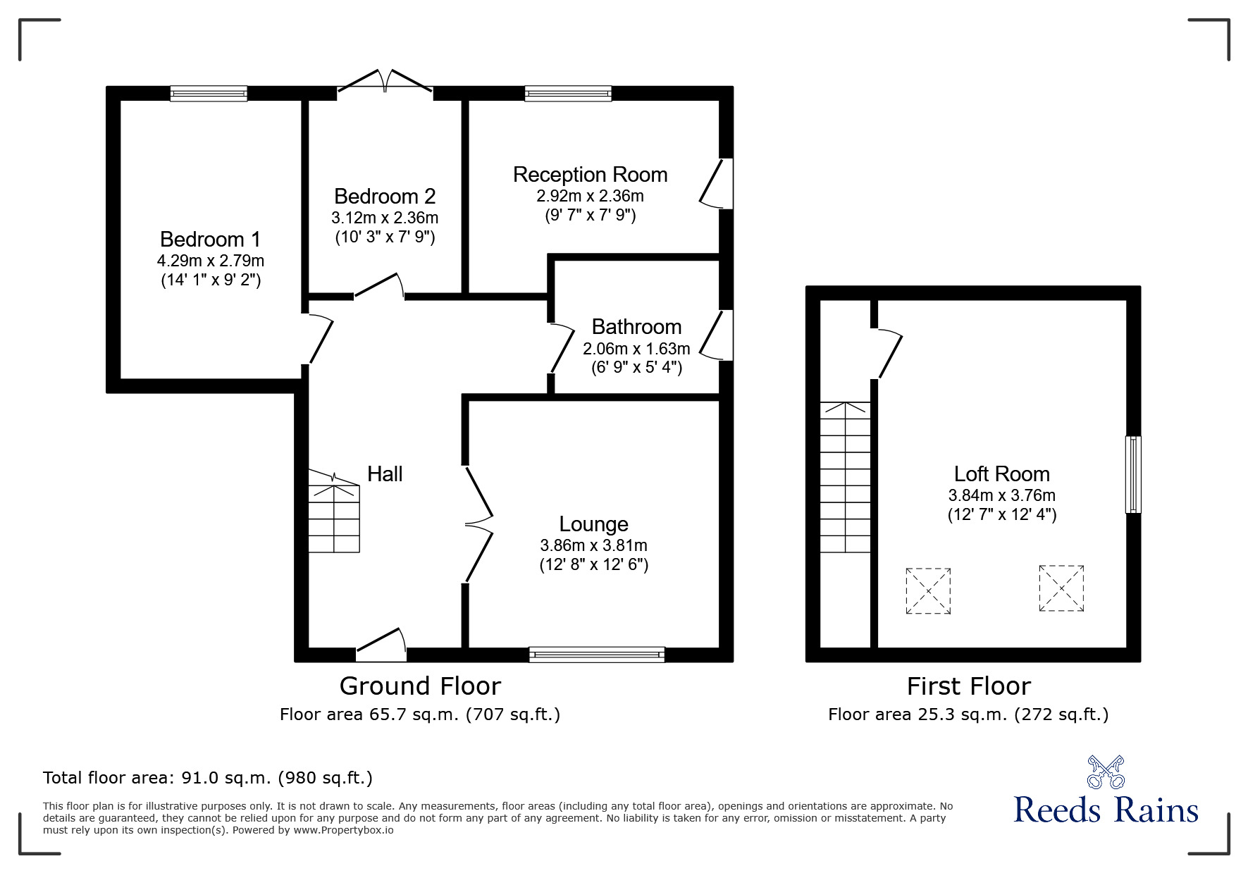 Floorplan of 3 bedroom Semi Detached House to rent, Boyes Avenue, Catterall, Lancashire, PR3