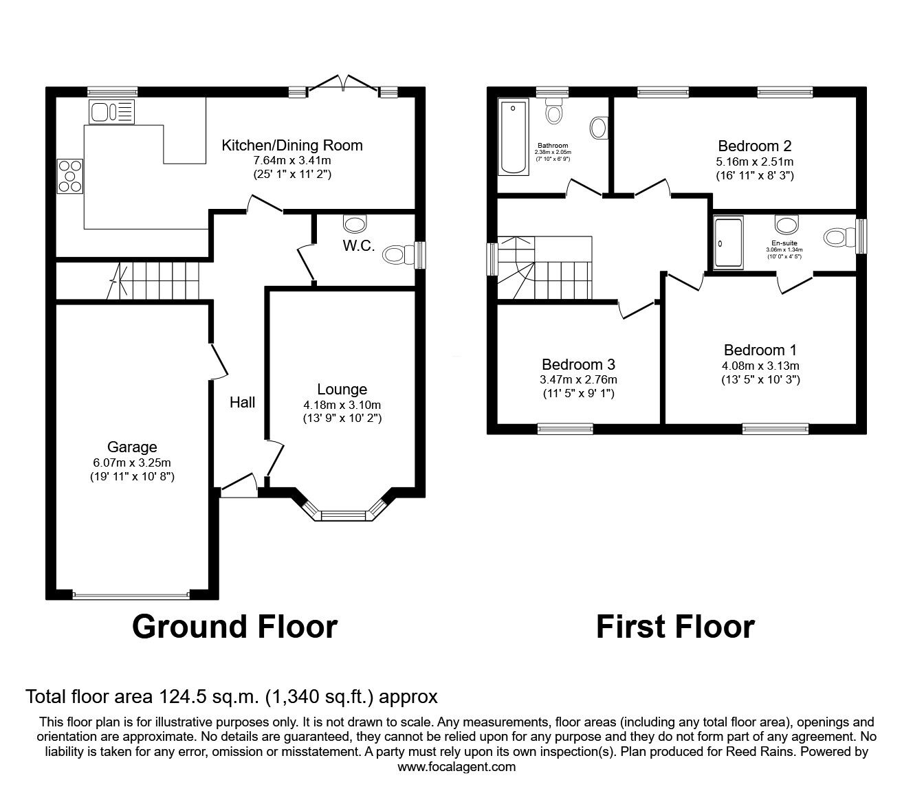 Floorplan of 3 bedroom Detached House for sale, Williams Way, Pilling, Lancashire, PR3