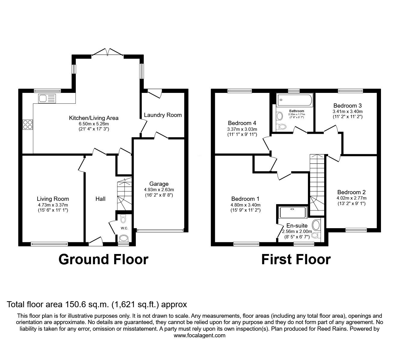Floorplan of 4 bedroom Detached House for sale, Milestone Drive, Great Eccleston, Lancashire, PR3