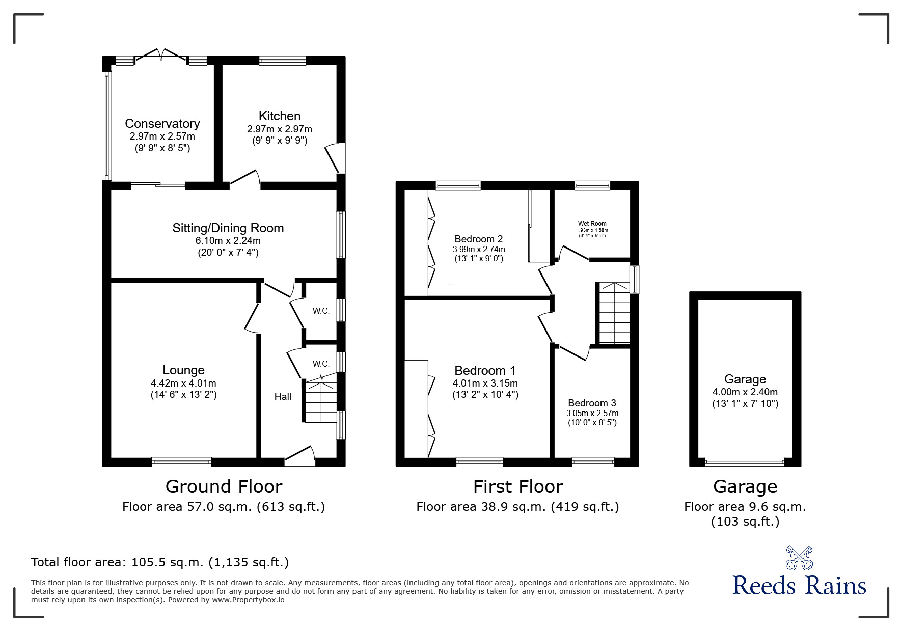 Floorplan of 3 bedroom Semi Detached House for sale, Fairsnape Drive, Garstang, Lancashire, PR3