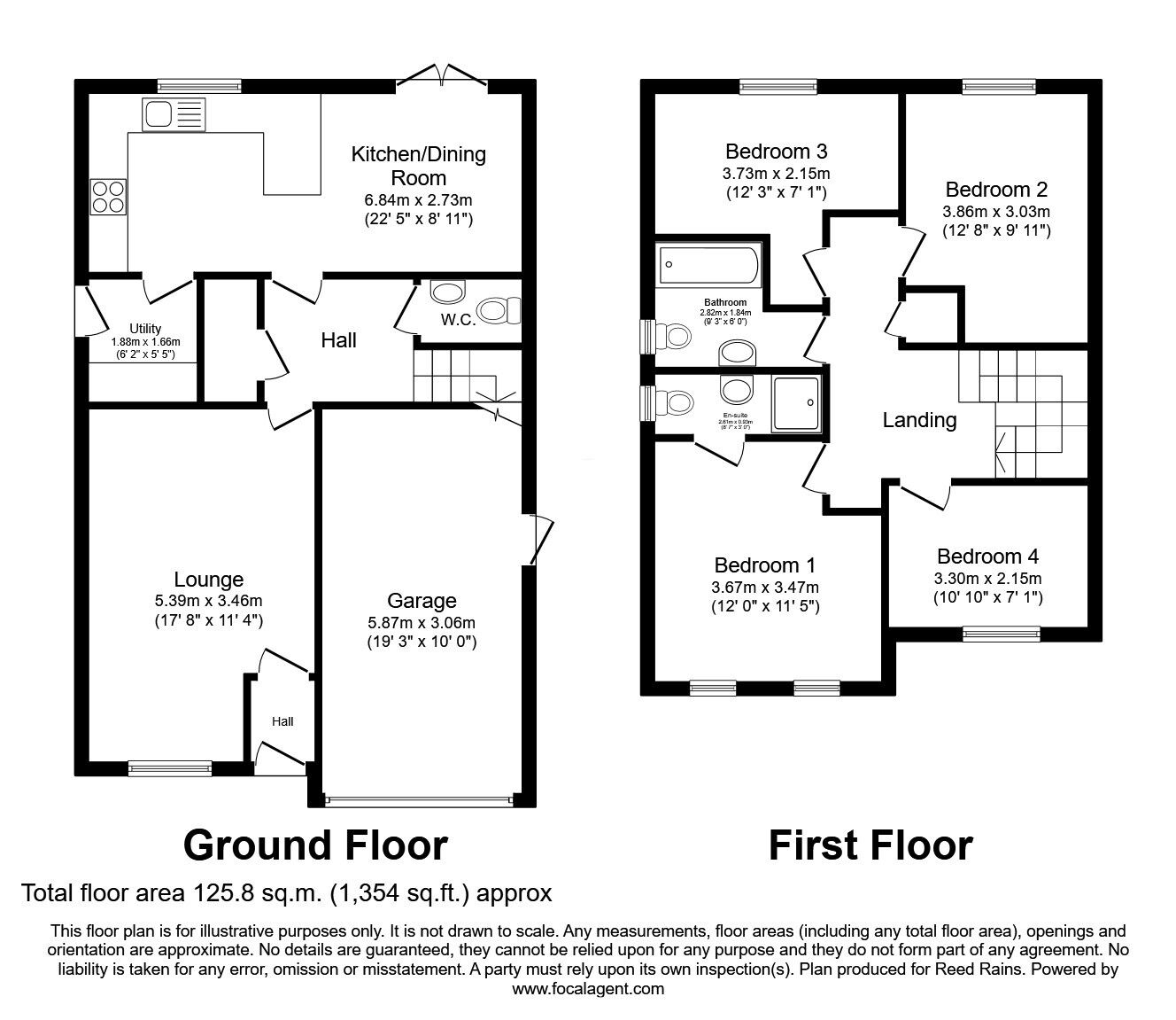 Floorplan of 4 bedroom Detached House for sale, Cedar Wood Close, Bowgreave, Lancashire, PR3