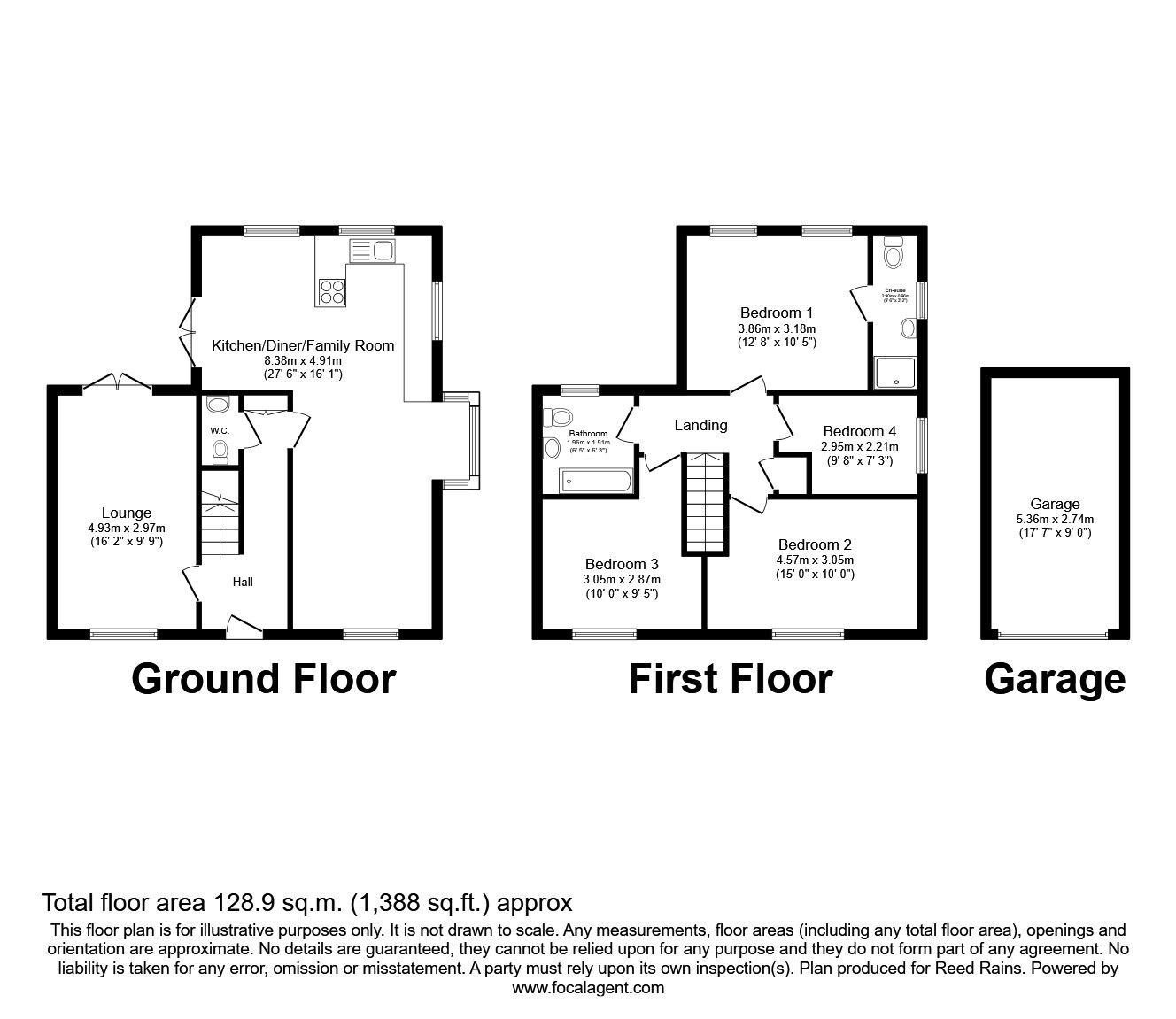 Floorplan of 4 bedroom Detached House for sale, Seedling Place, Great Eccleston, Lancashire, PR3