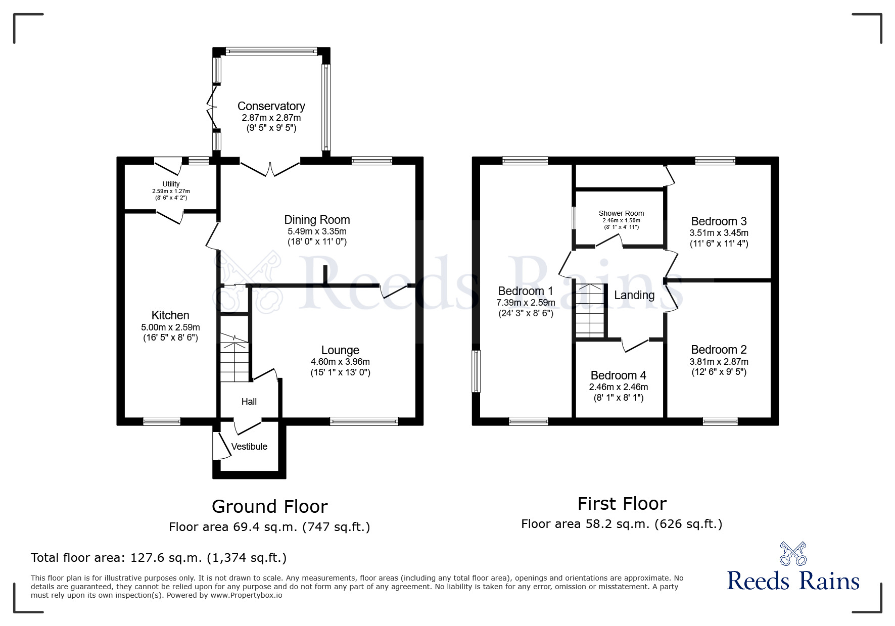 Floorplan of 4 bedroom Semi Detached House for sale, Boyes Avenue, Catterall, Lancashire, PR3
