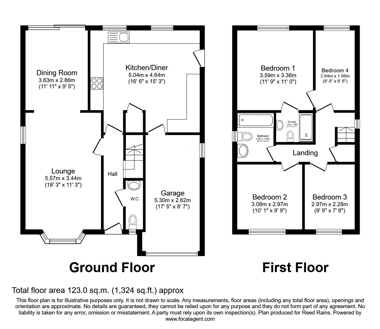 Floorplan of 4 bedroom Detached House for sale, Stone Cross Gardens, Catterall, Lancashire, PR3
