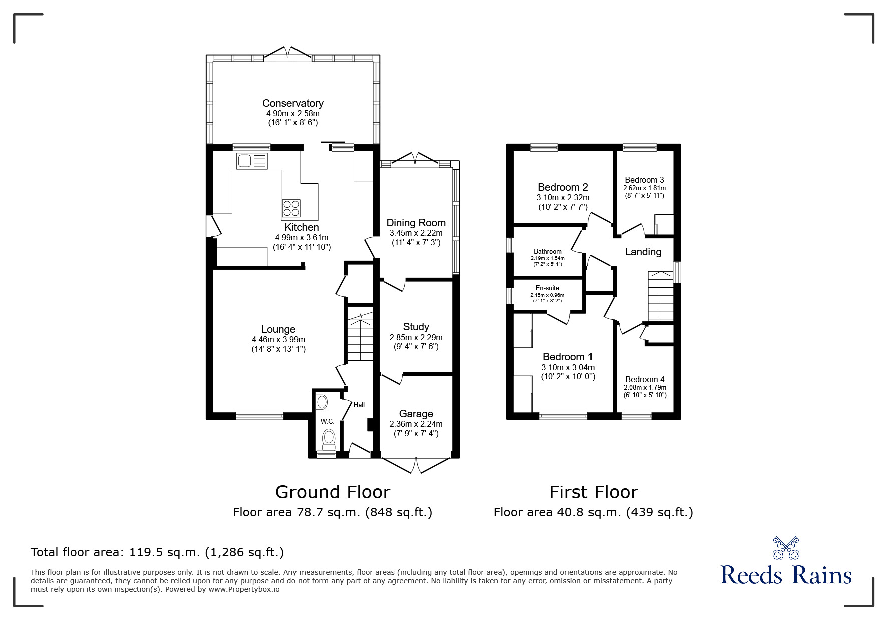 Floorplan of 4 bedroom Detached House for sale, Duckworth Drive, Catterall, Lancashire, PR3