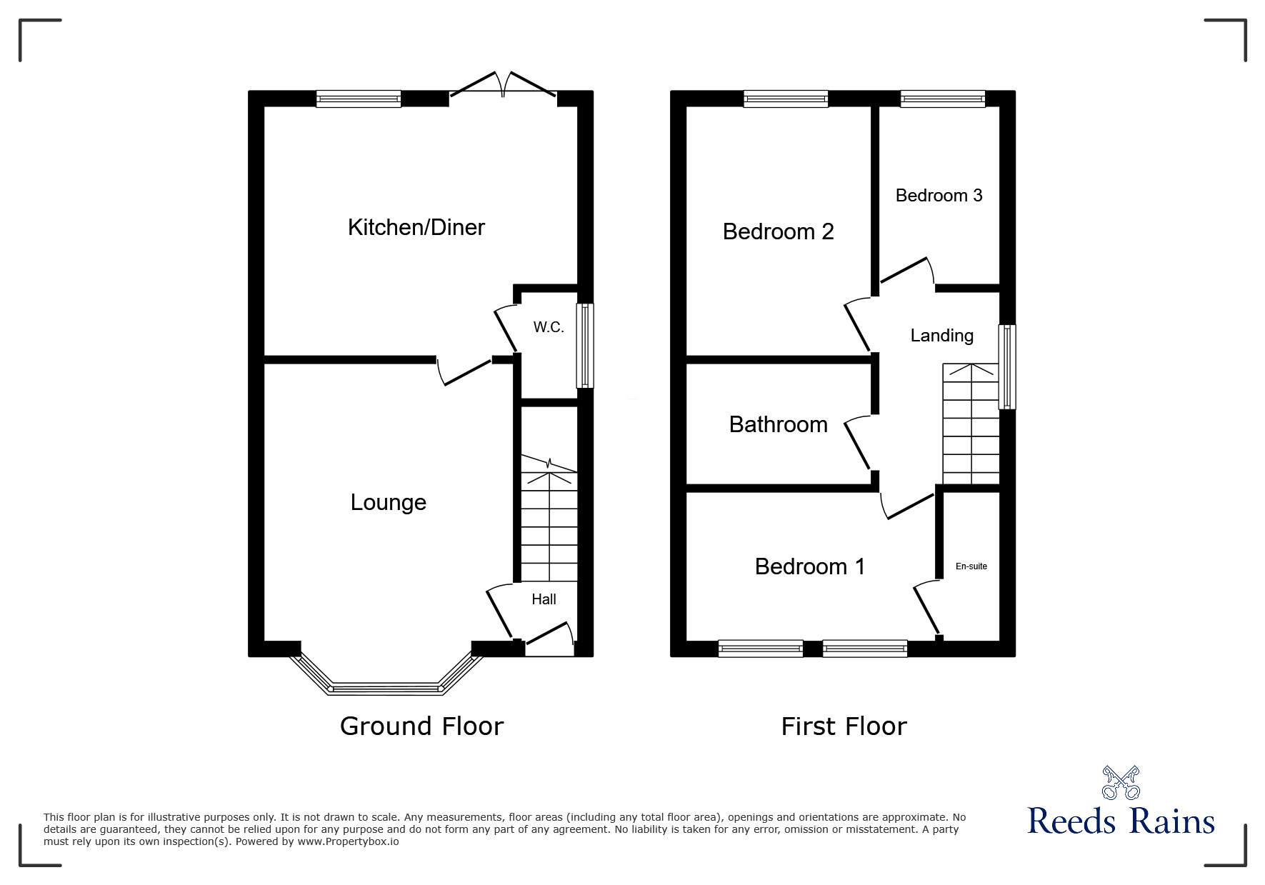 Floorplan of 3 bedroom Semi Detached House for sale, Lapwing Close, Claughton-on-Brock, Lancashire, PR3