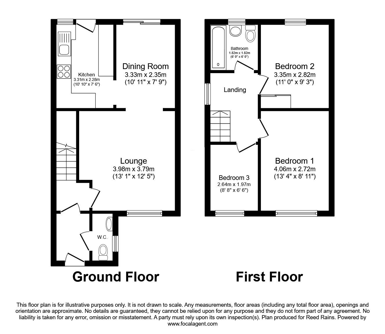 Floorplan of 3 bedroom Detached House for sale, Duckworth Close, Catterall, Lancashire, PR3