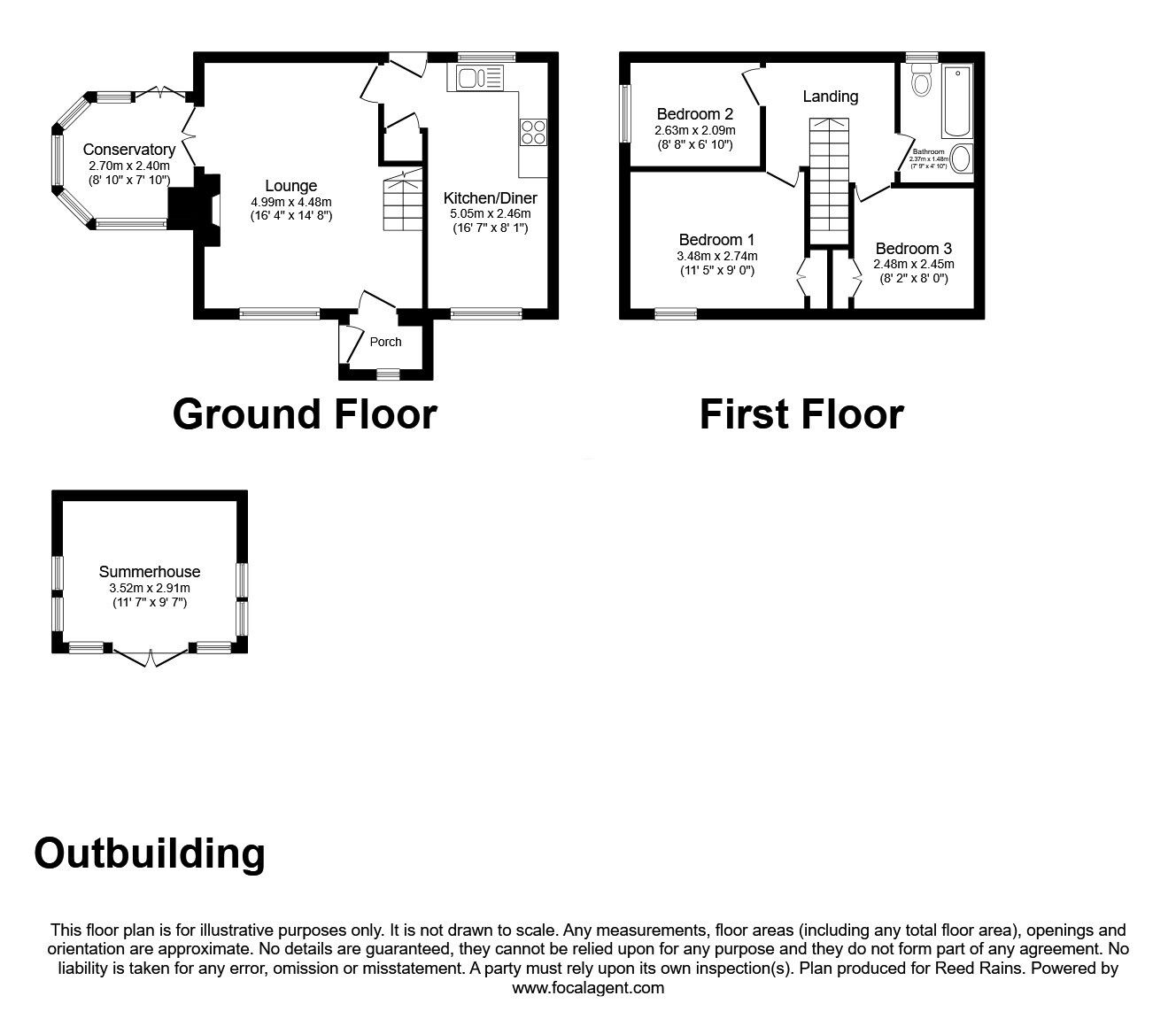 Floorplan of 3 bedroom Semi Detached House for sale, Scorton Hall Park, Scorton, Lancashire, PR3