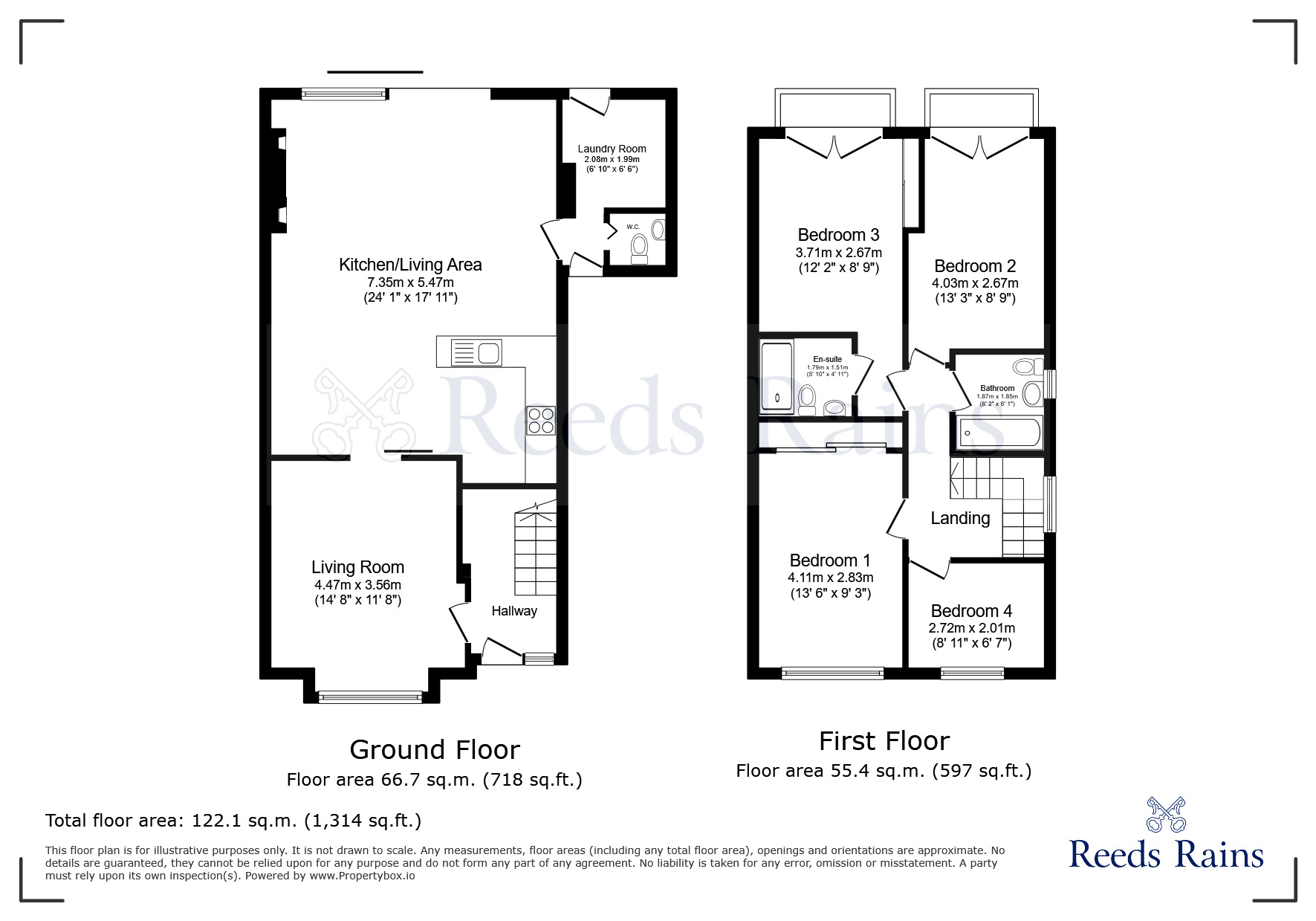 Floorplan of 4 bedroom Detached House for sale, Lancaster Close, Great Eccleston, Lancashire, PR3