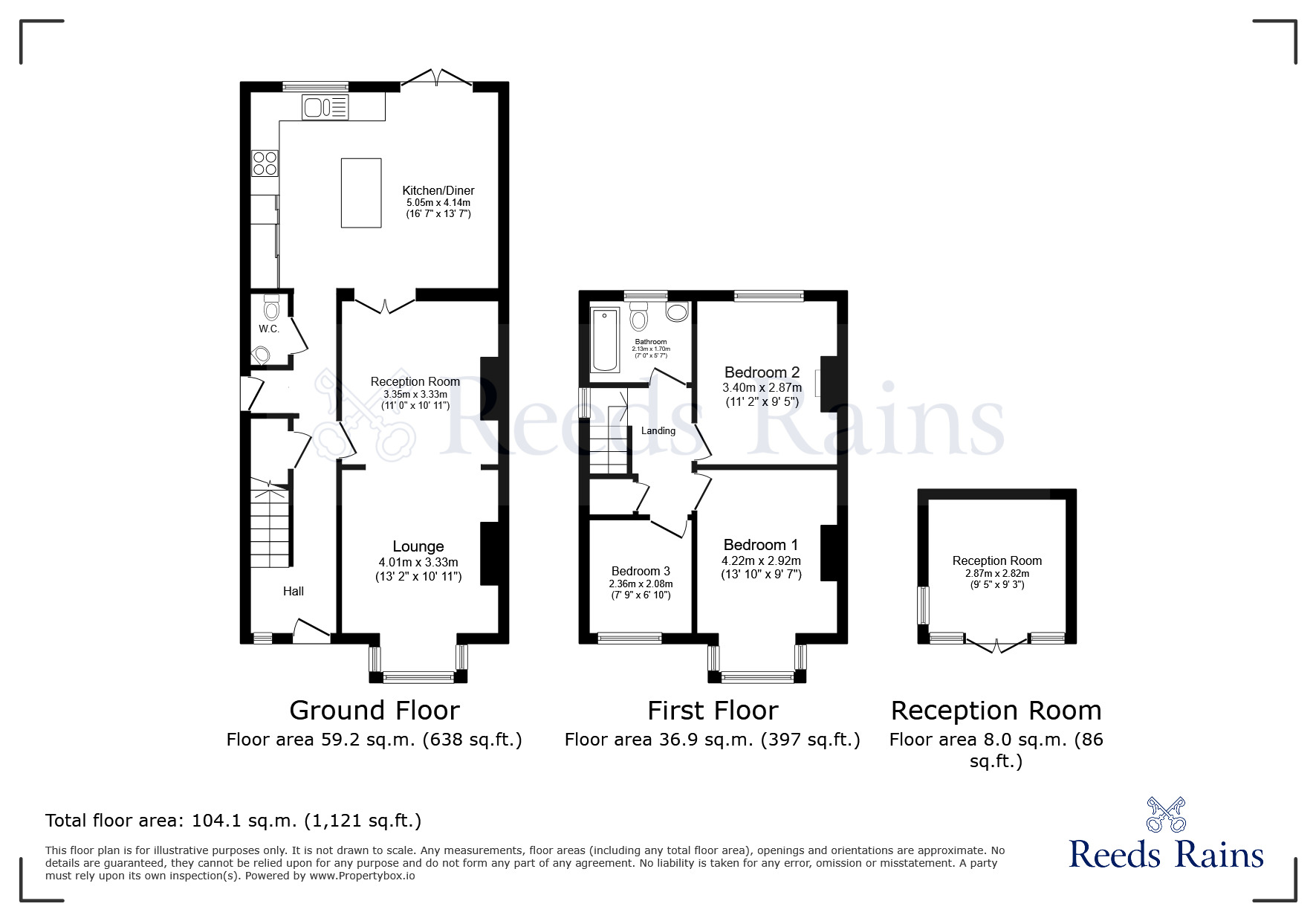 Floorplan of 3 bedroom Semi Detached House for sale, Garstang By Pass Road, Garstang, Lancashire, PR3