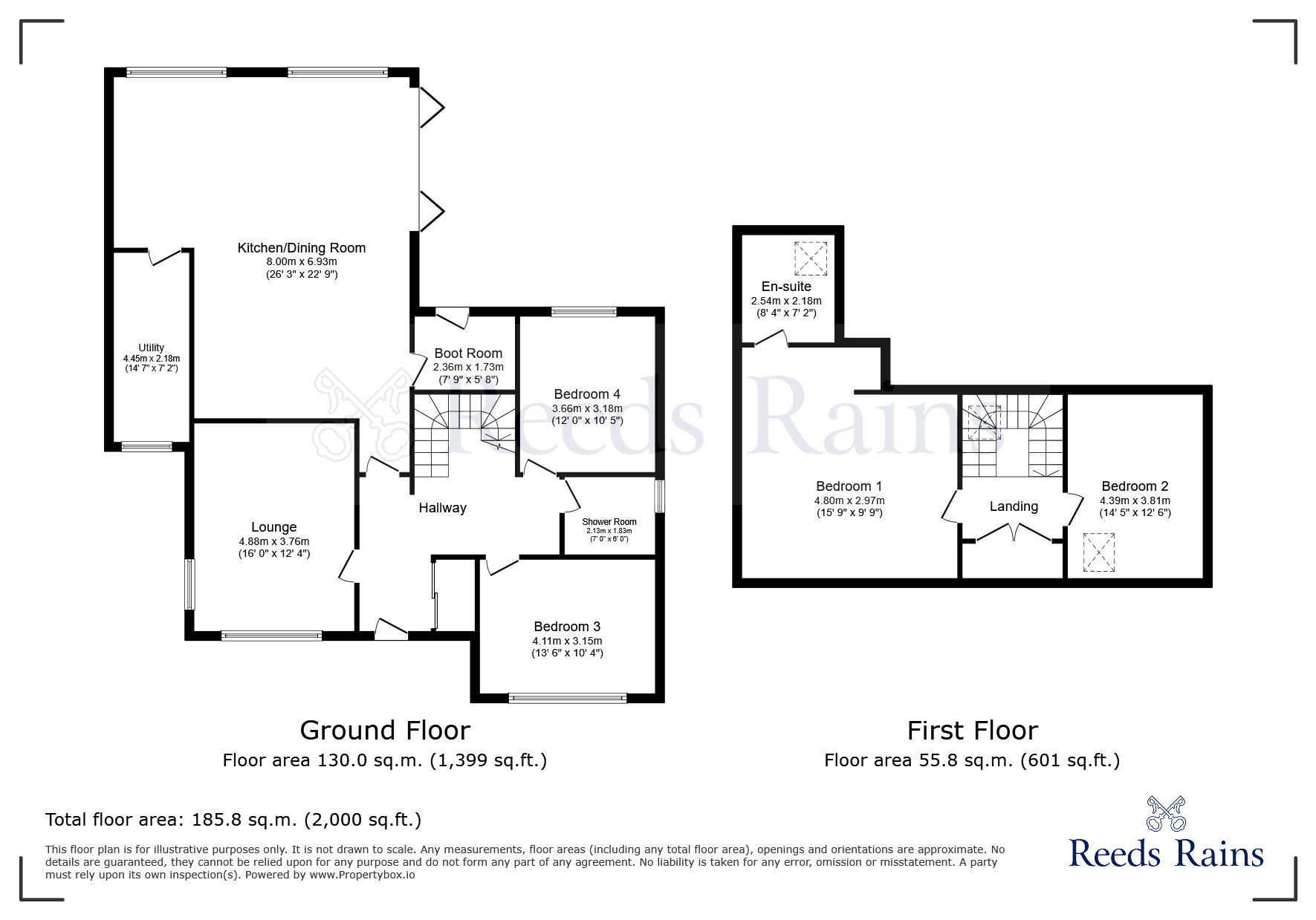 Floorplan of 4 bedroom Detached House to rent, Moss Lane, Garstang, Lancashire, PR3