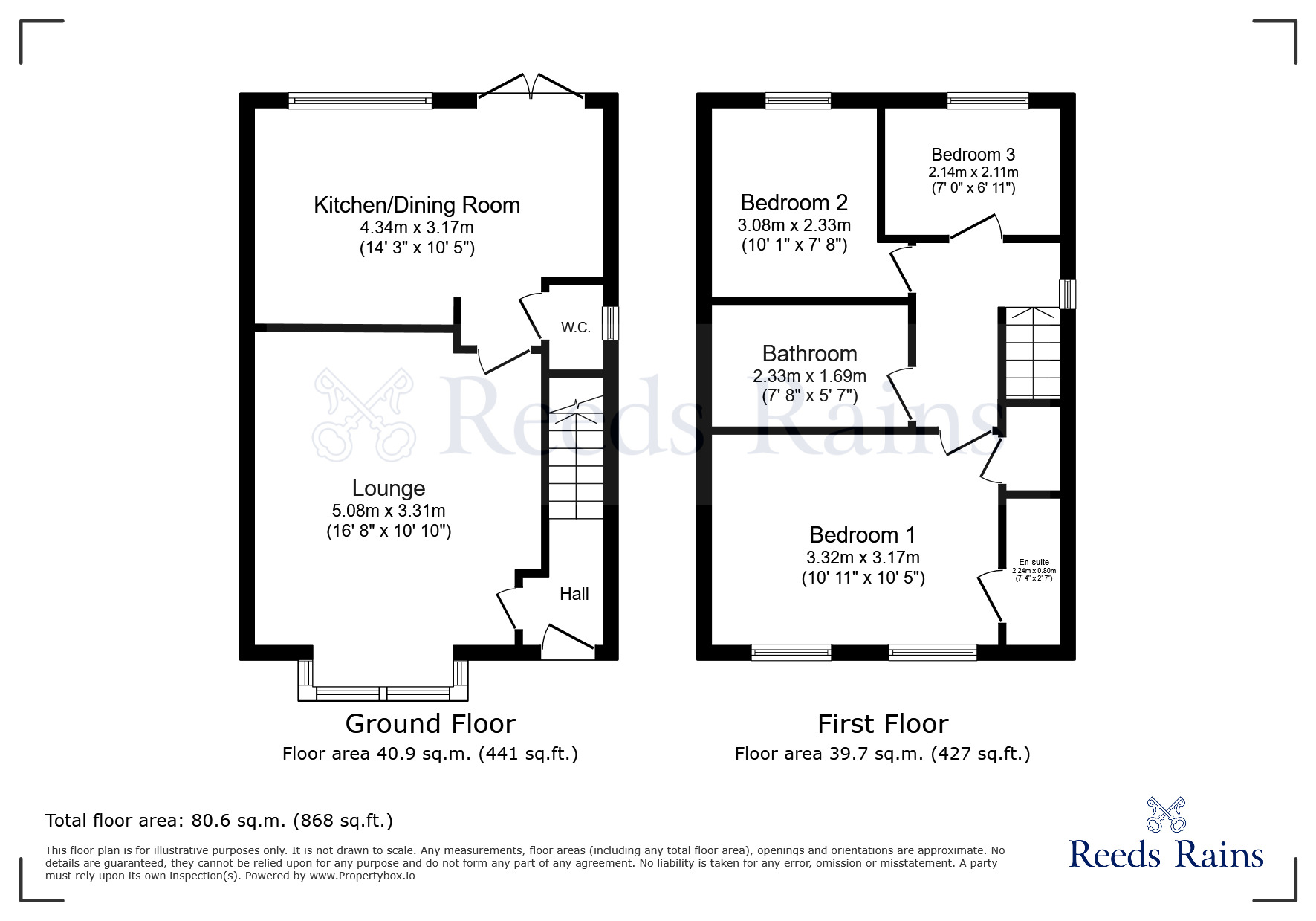 Floorplan of 3 bedroom Semi Detached House for sale, Lapwing Close, Claughton-on-Brock, Lancashire, PR3