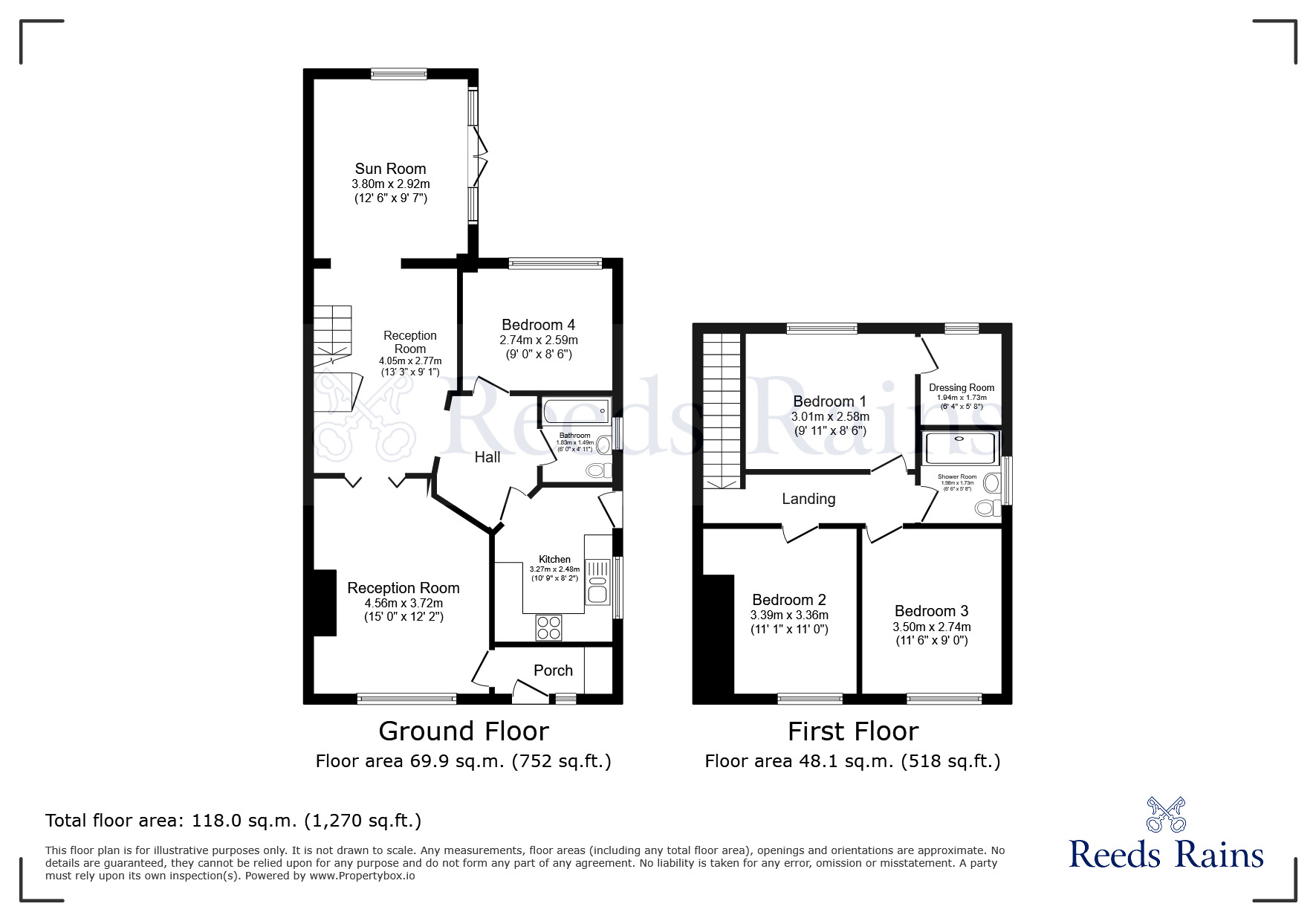 Floorplan of 4 bedroom Semi Detached House for sale, Green Acres Drive, Garstang, Lancashire, PR3