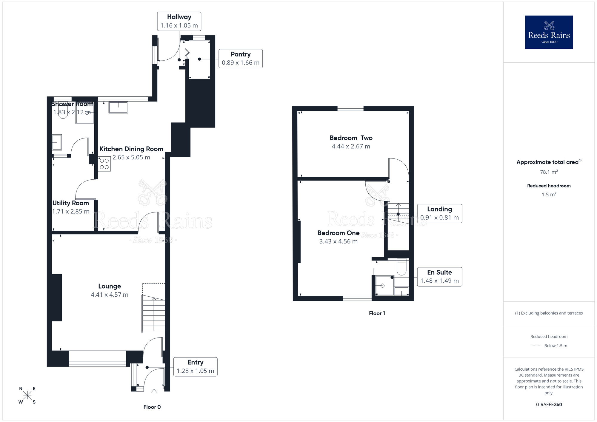 Floorplan of 2 bedroom Mid Terrace House for sale, Taylors Lane, Pilling, Lancashire, PR3