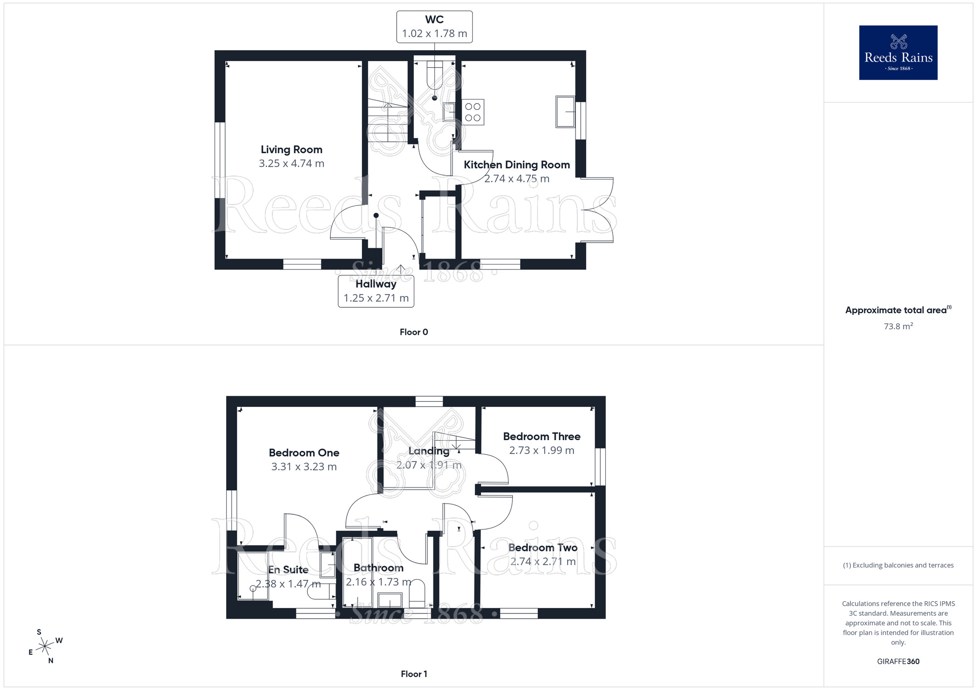 Floorplan of 3 bedroom Detached House for sale, Violet Drive, Whittingham, Lancashire, PR3