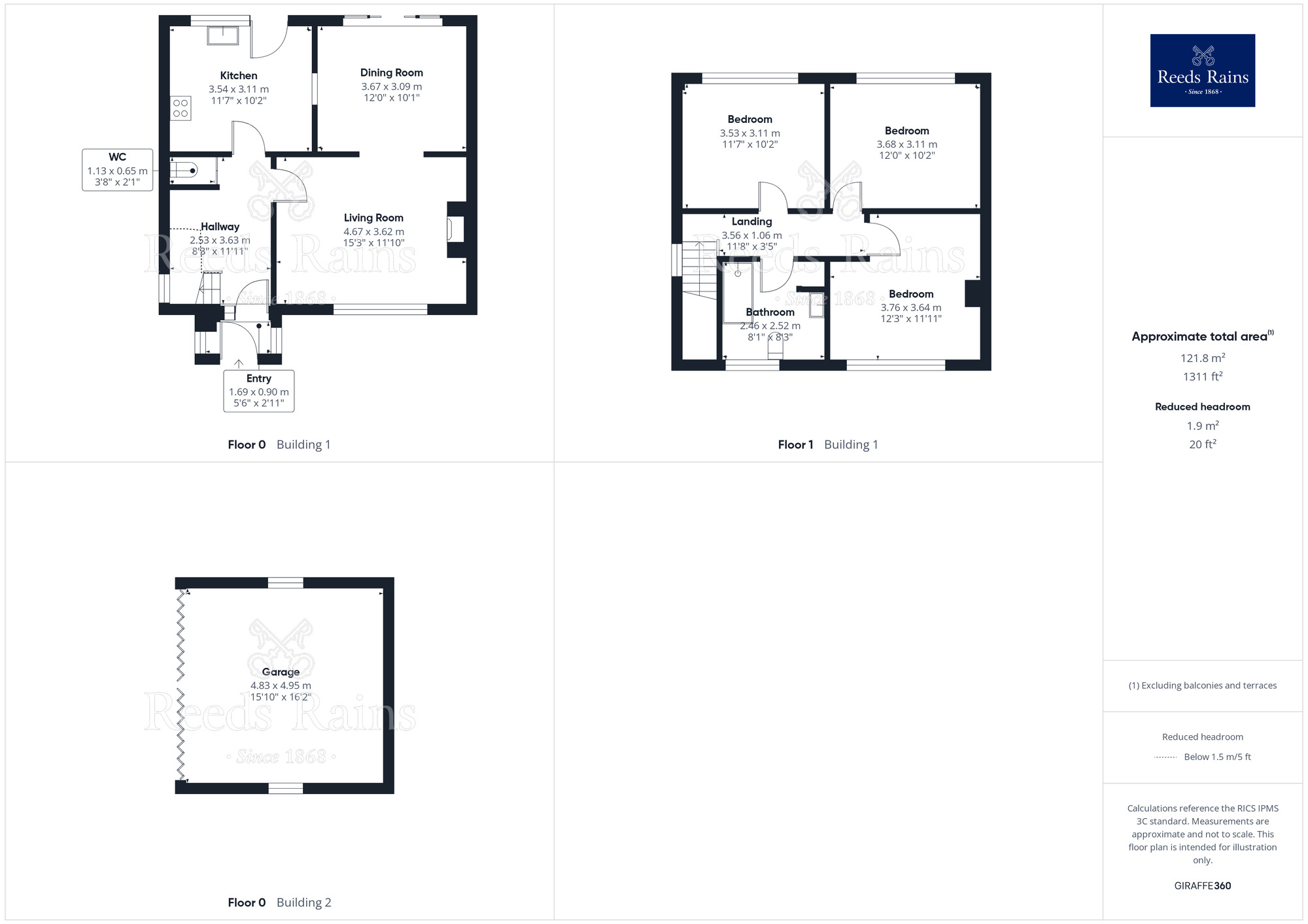 Floorplan of 3 bedroom Detached House for sale, Station Lane, Scorton, Lancashire, PR3