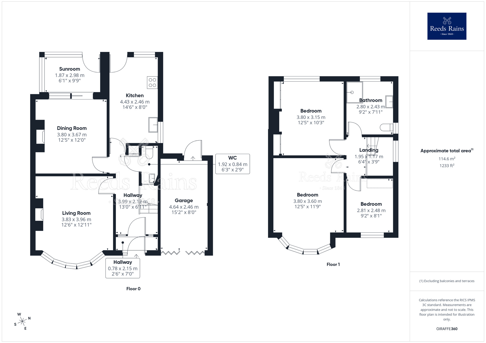 Floorplan of 3 bedroom Semi Detached House for sale, Barton Road, Lancaster, Lancashire, LA1