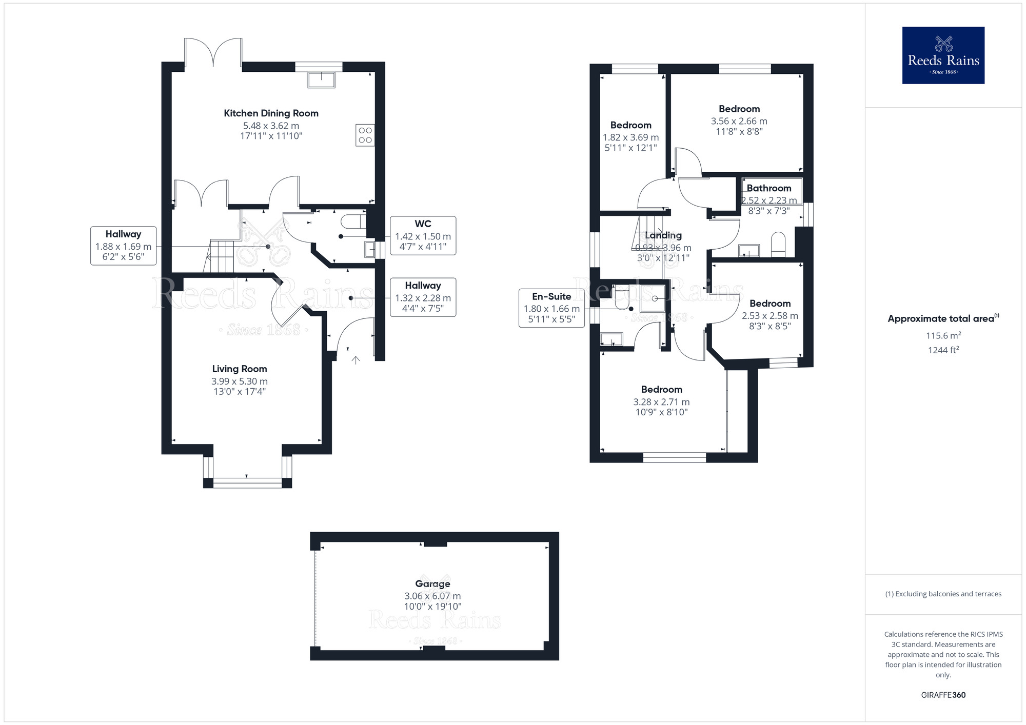 Floorplan of 4 bedroom Detached House for sale, Byron Close, Claughton-on-Brock, Lancashire, PR3