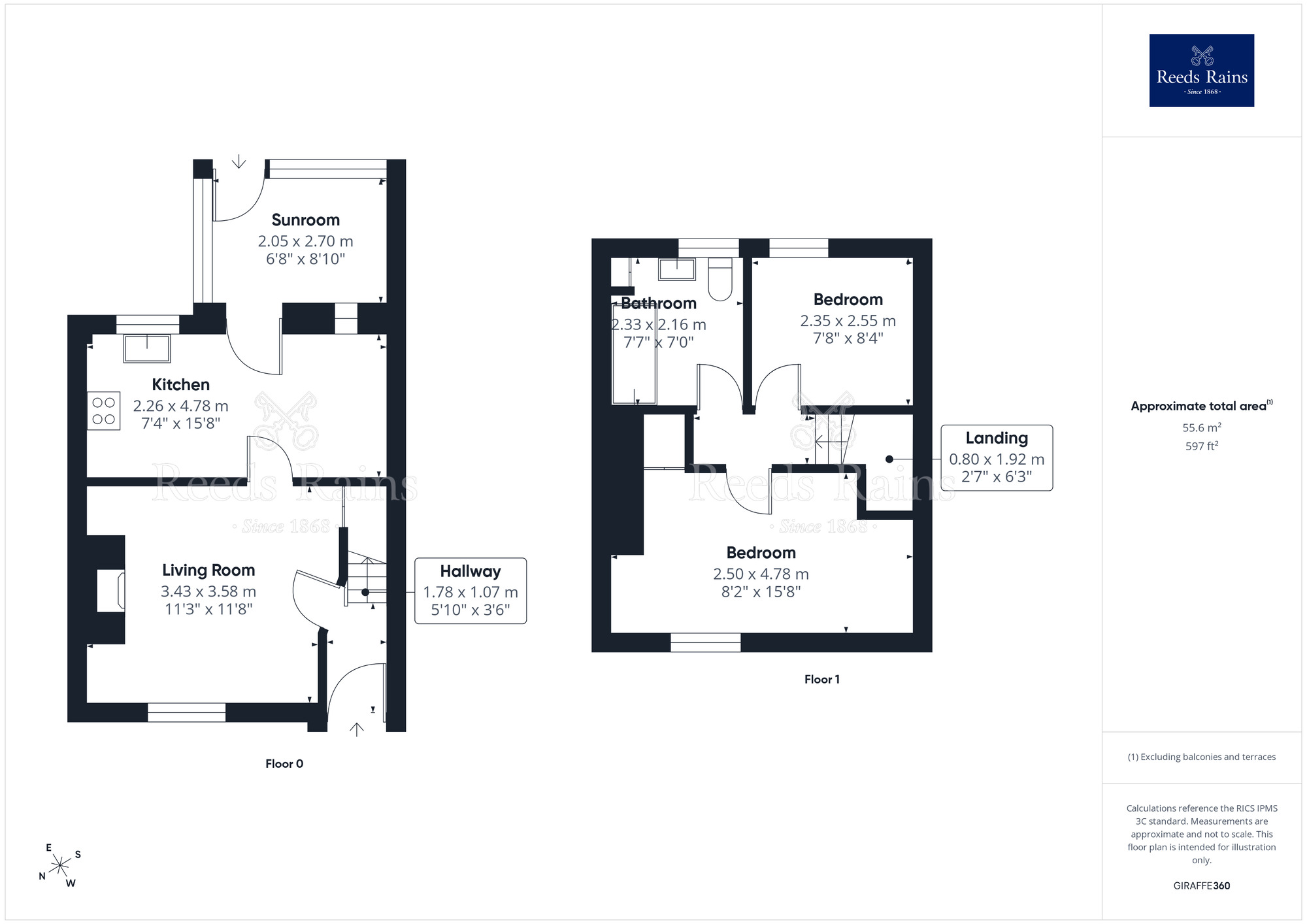 Floorplan of 2 bedroom Mid Terrace House to rent, Green Lane, Garstang, Lancashire, PR3