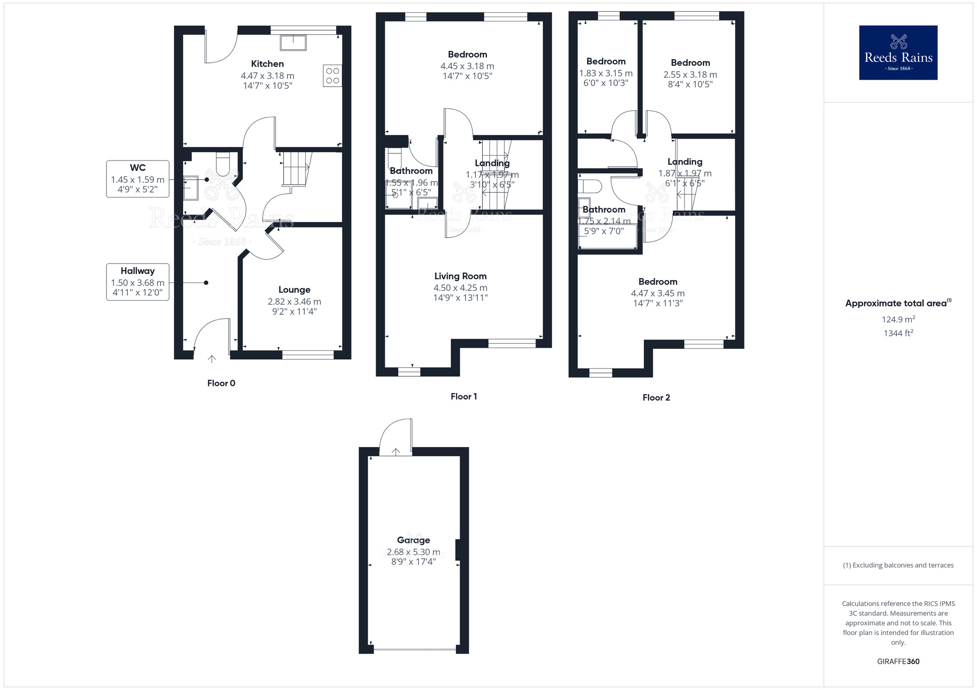 Floorplan of 4 bedroom House for sale, Waters Edge Green, Garstang, Lancashire, PR3