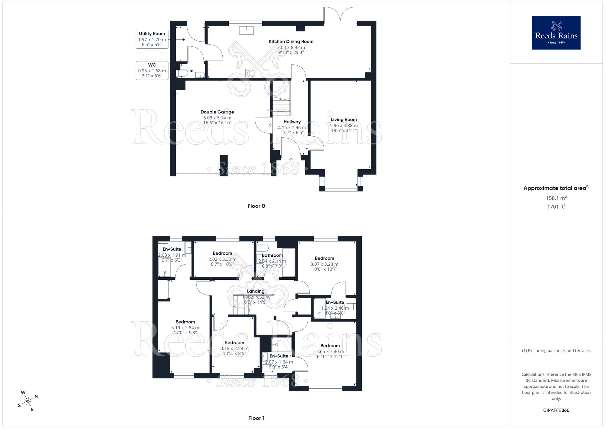 Floorplan of 5 bedroom Detached House for sale, Bakewell Close, Catterall, Lancashire, PR3