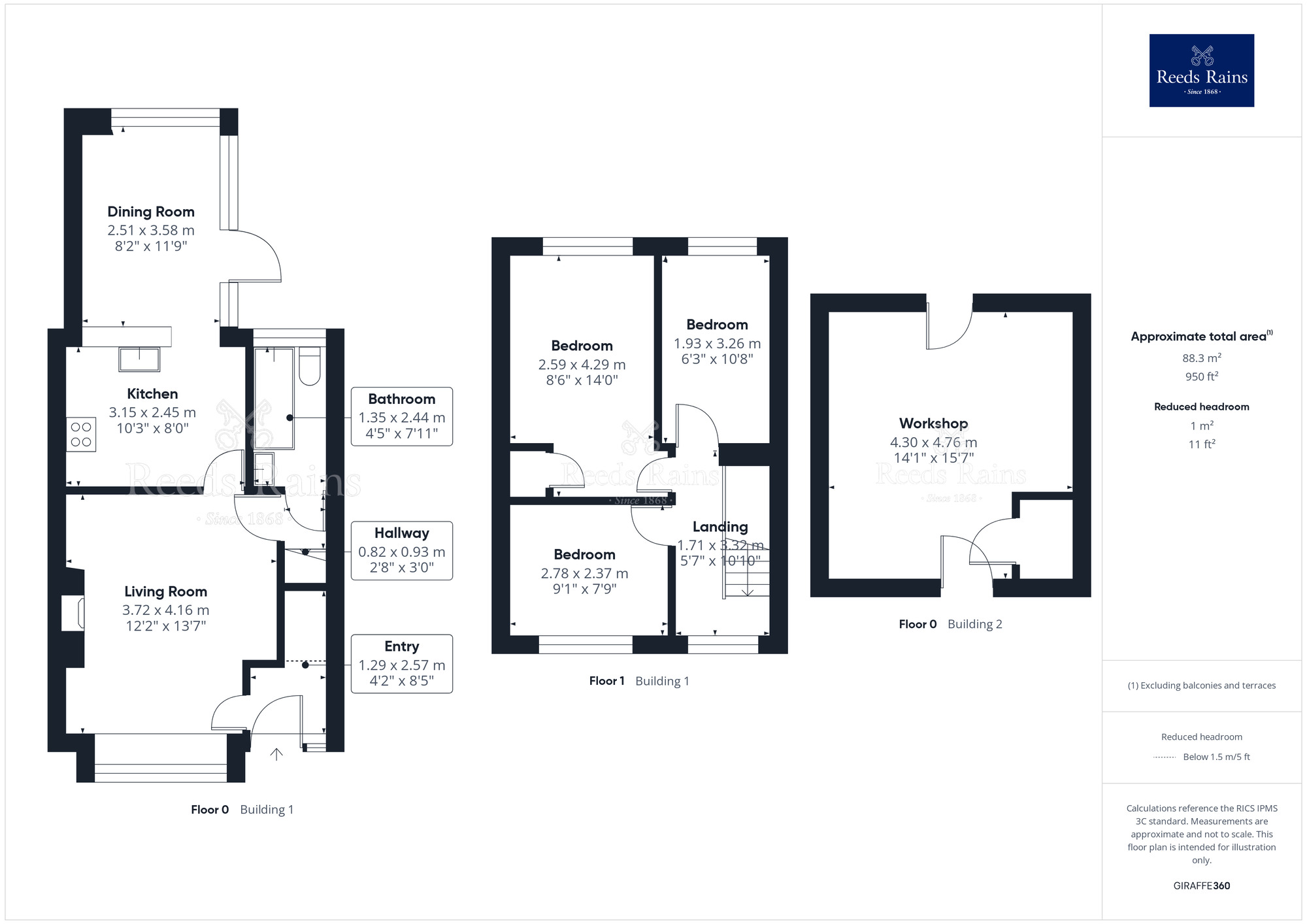 Floorplan of 3 bedroom Mid Terrace House for sale, Trent Street, Longridge, Lancashire, PR3