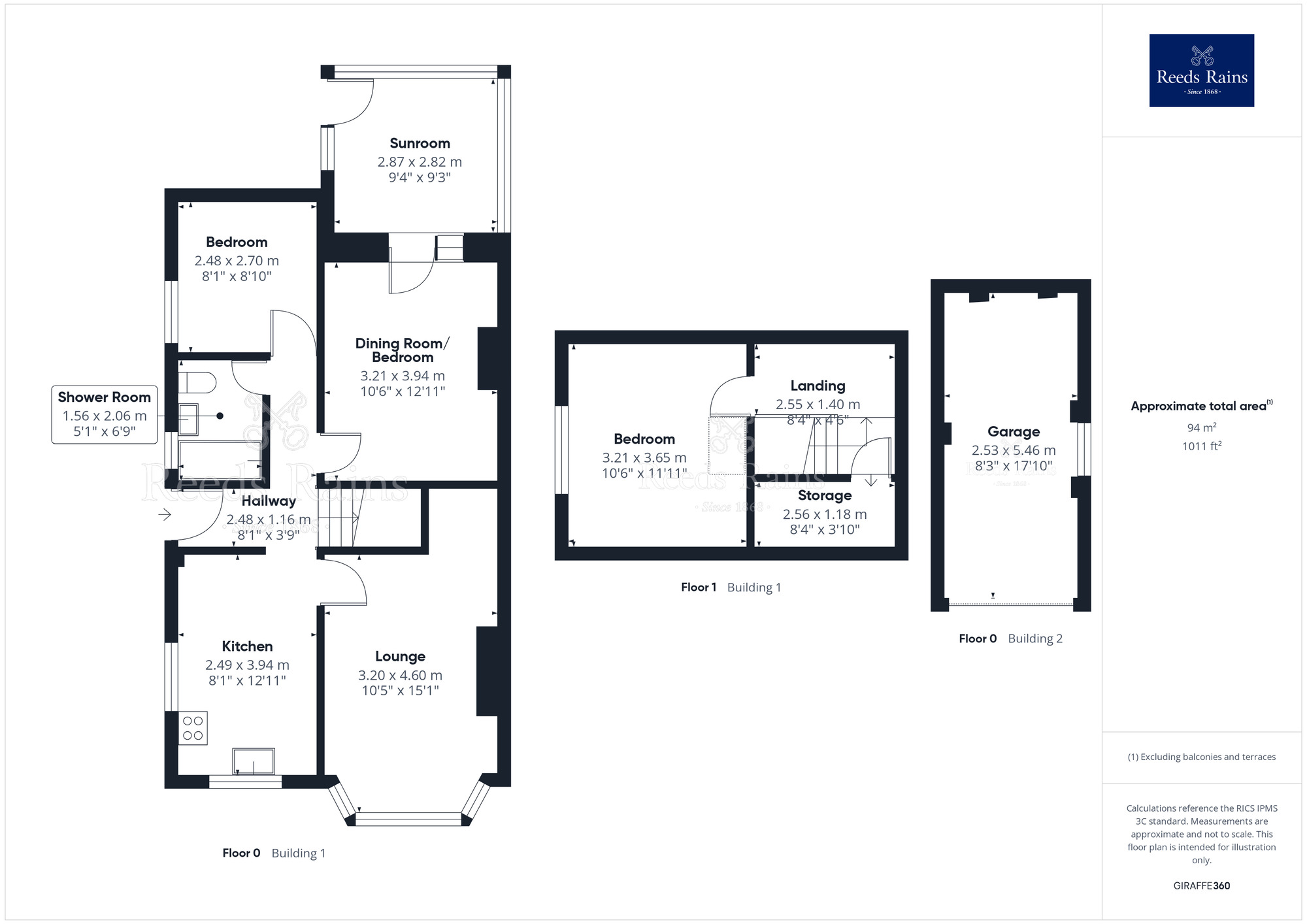 Floorplan of 2 bedroom Semi Detached Bungalow for sale, Graham Road, Cabus, Lancashire, PR3