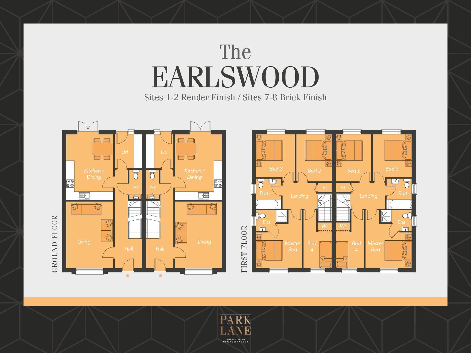 Floorplan of 4 bedroom Semi Detached House for sale, Park Lane, Antrim Road, County Antrim, BT36