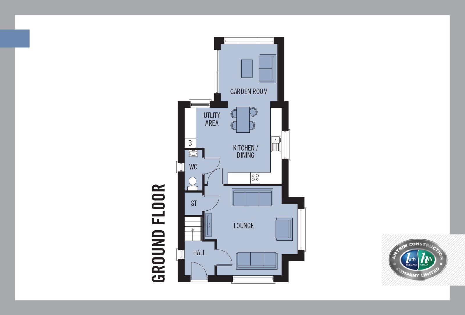 Floorplan of 3 bedroom Detached House for sale, Glen Manor, Hightown Road, Newtownabbey, BT36