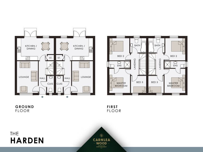 3 bedroom Semi Detached House for sale, Carnlea Wood, Monkstown Road