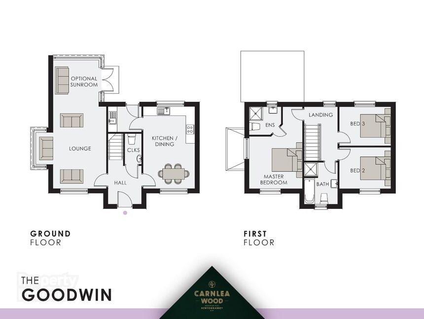 3 bedroom Detached House for sale, Carnlea Wood, Monkstown Road, BT37