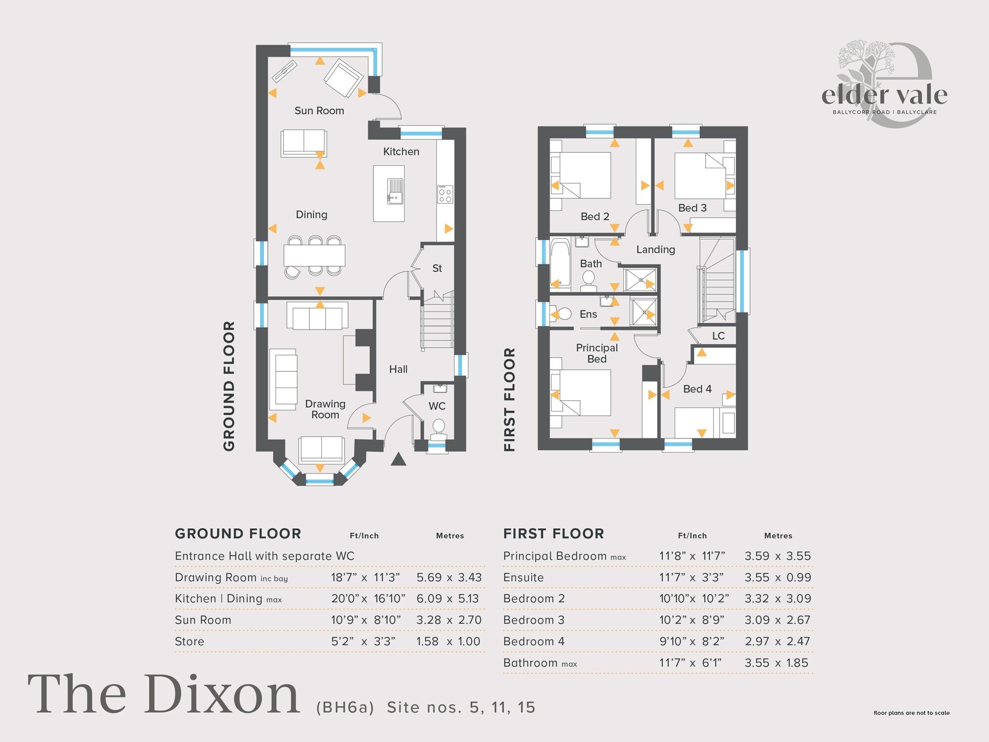 Floorplan of 4 bedroom Detached House for sale, Elder Vale, Ballycorr Road, Ballyclare, BT39