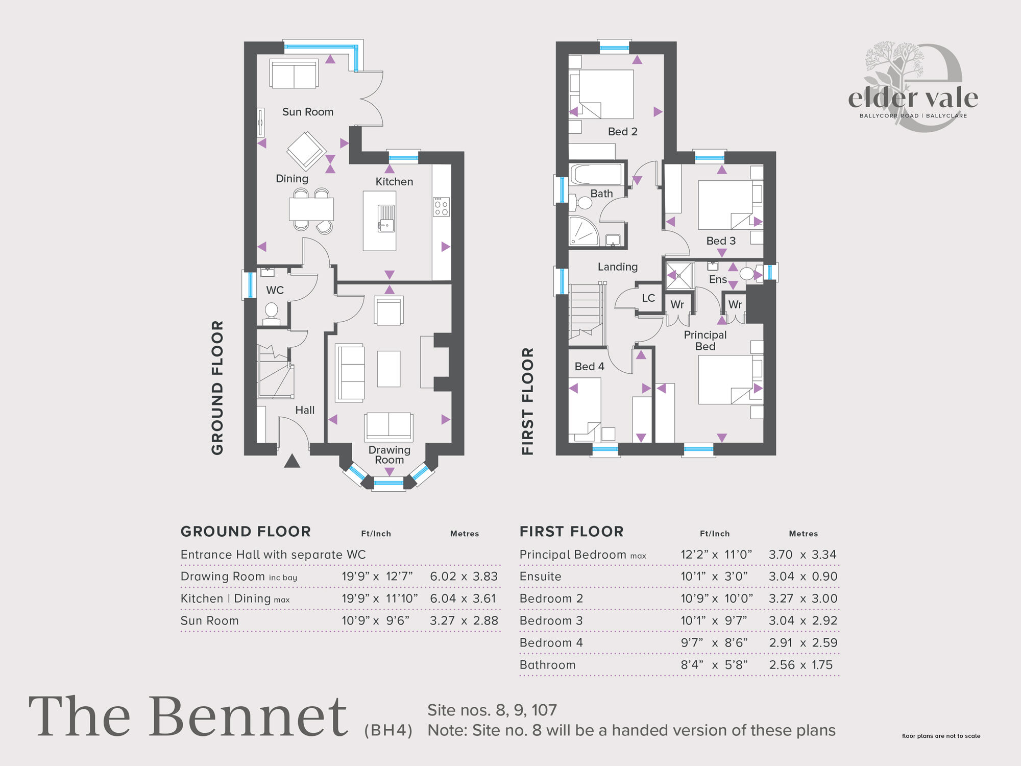 Floorplan of 4 bedroom Detached House for sale, Elder Vale, Ballycorr Road, Ballyclare, BT39