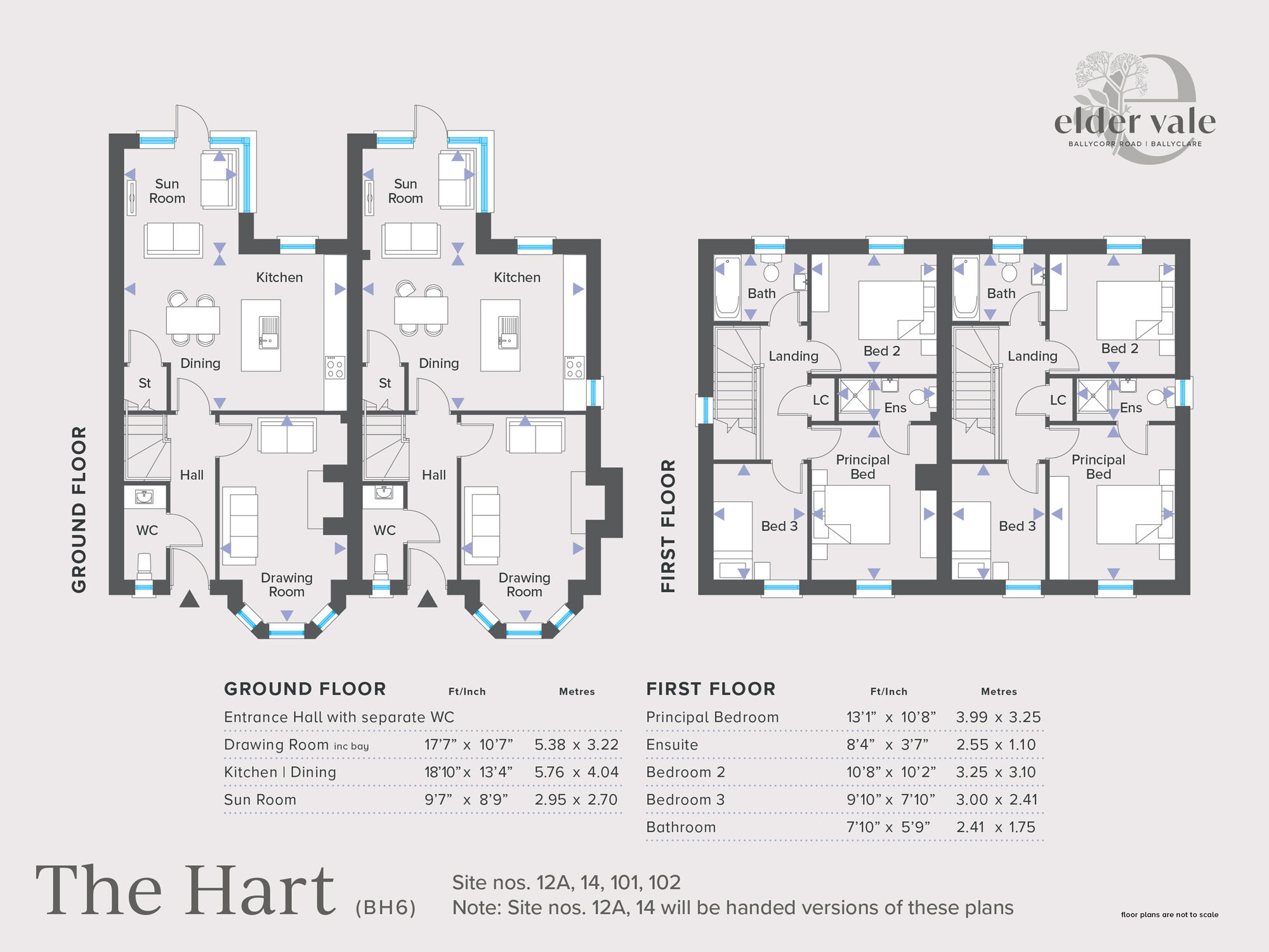 Floorplan of 3 bedroom Semi Detached House for sale, Elder Vale, Ballycorr Road, Ballyclare, BT39