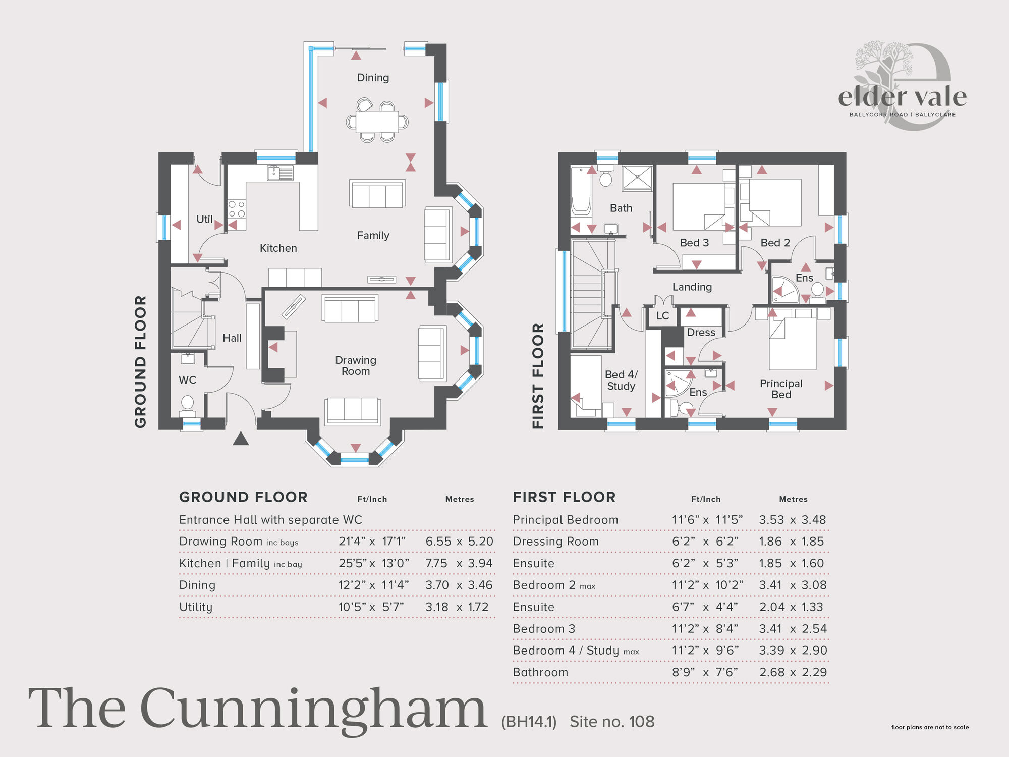 Floorplan of 4 bedroom Detached House for sale, Elder Vale, Ballycorr Road, Ballyclare, BT39