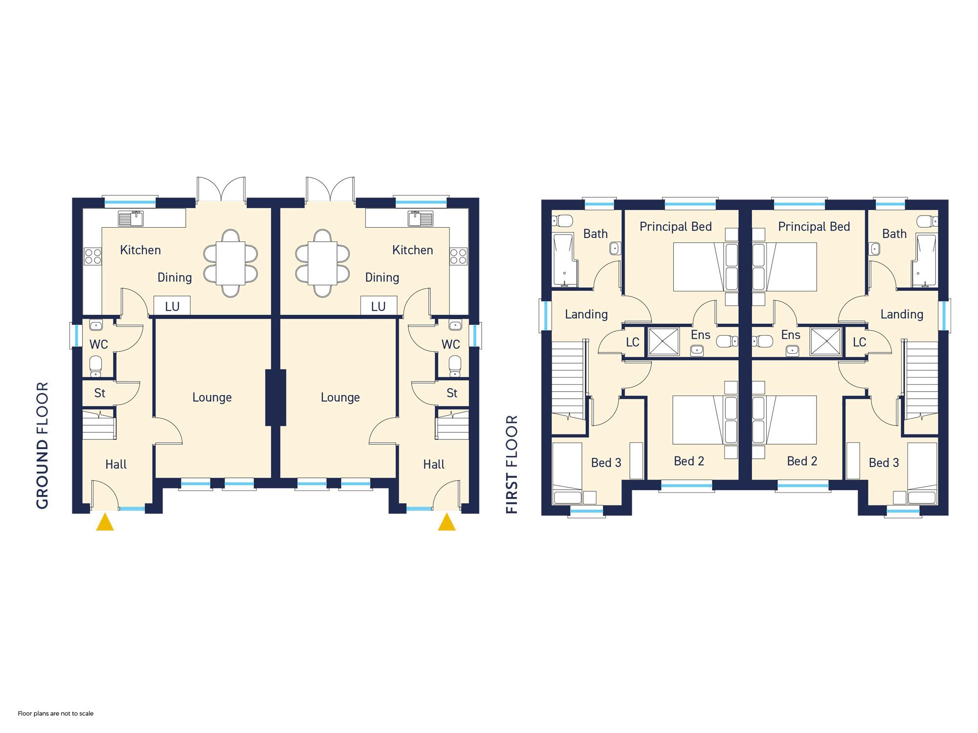 Floorplan of 3 bedroom Semi Detached House for sale, Spinners Gate, Doagh Road, Newtownabbey, BT36