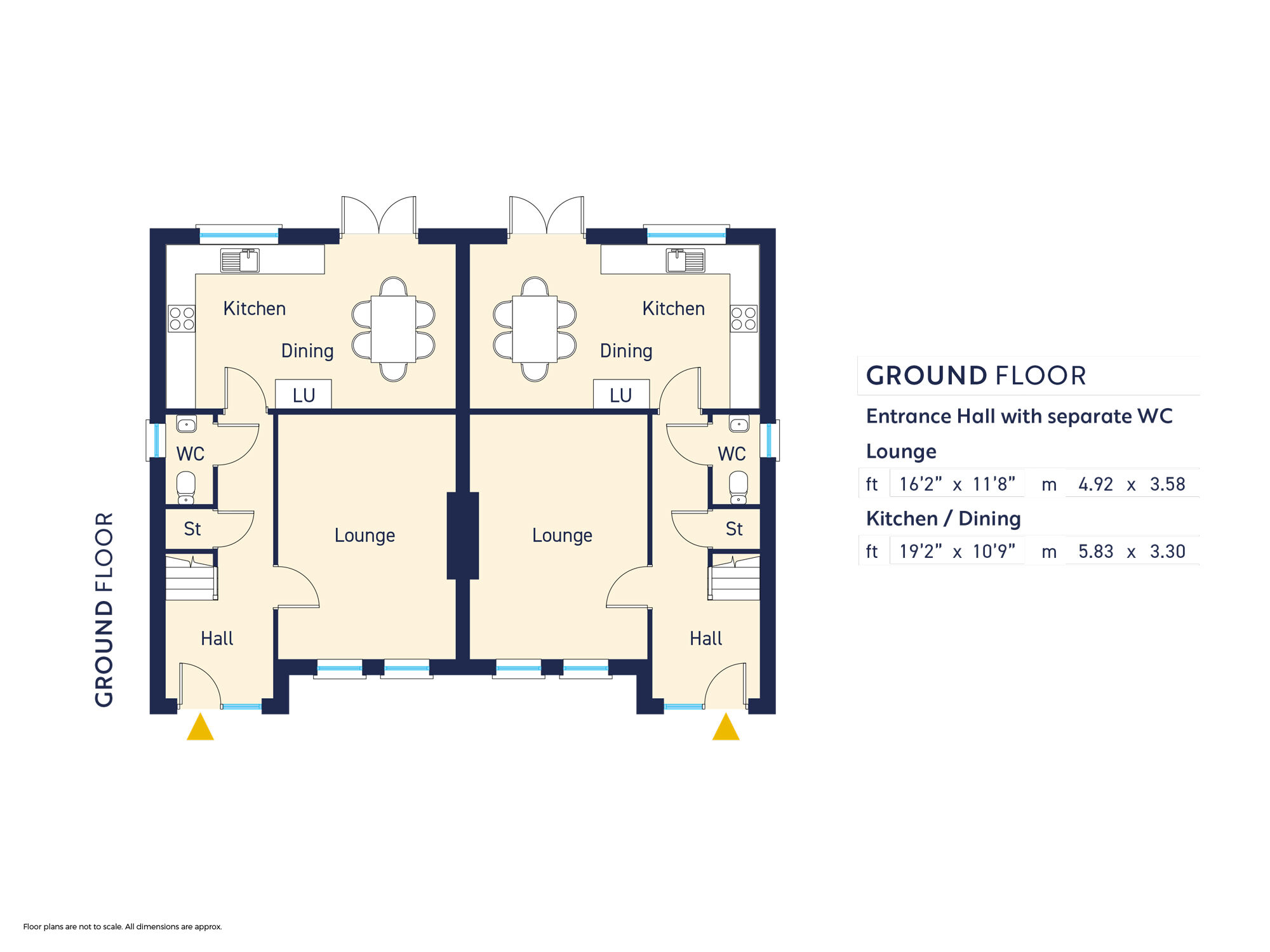 Floorplan of 3 bedroom Semi Detached House for sale, Spinners Gate, Doagh Road, Newtownabbey, BT36
