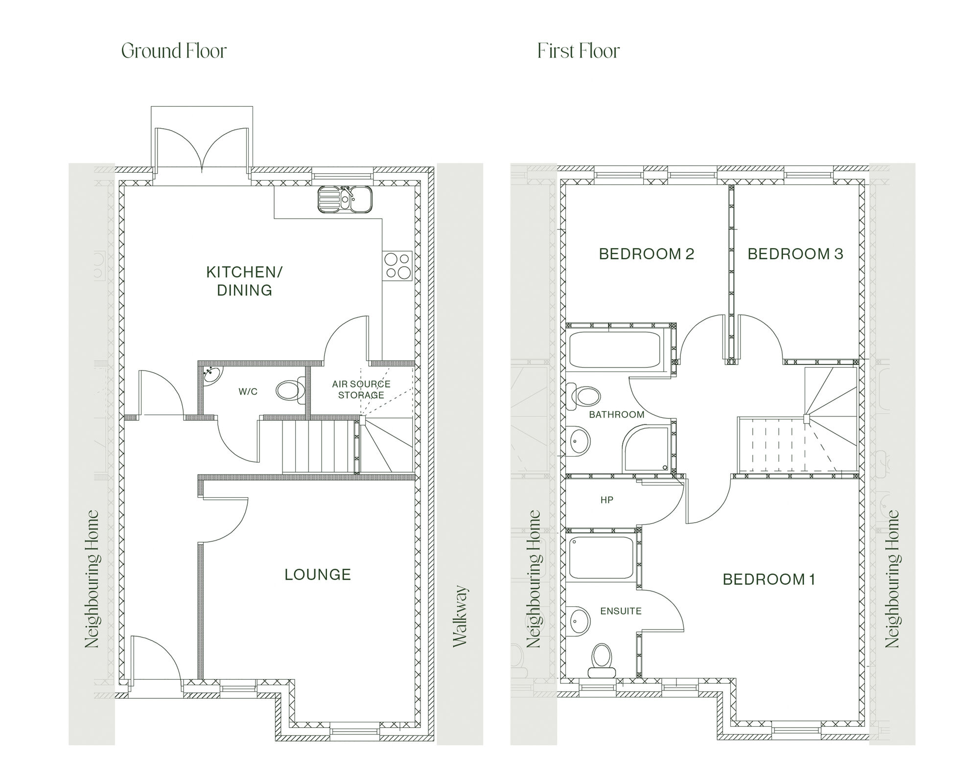 Floorplan of 3 bedroom Mid Terrace House for sale, Jubilee Road, Ballyclare, County Antrim, BT39
