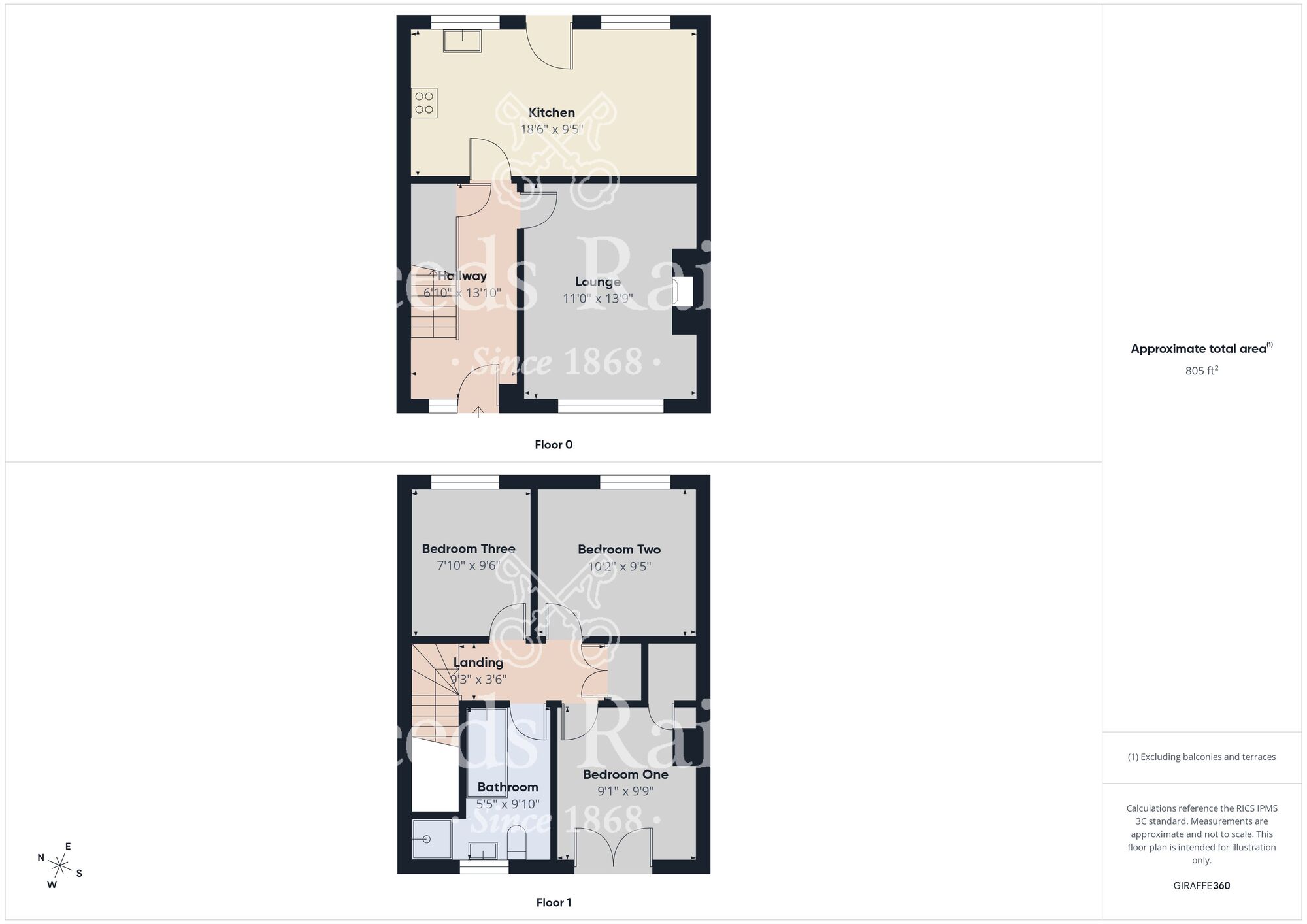 Floorplan of 3 bedroom End Terrace House for sale, Rogan Manor, Newtownabbey, County Antrim, BT36