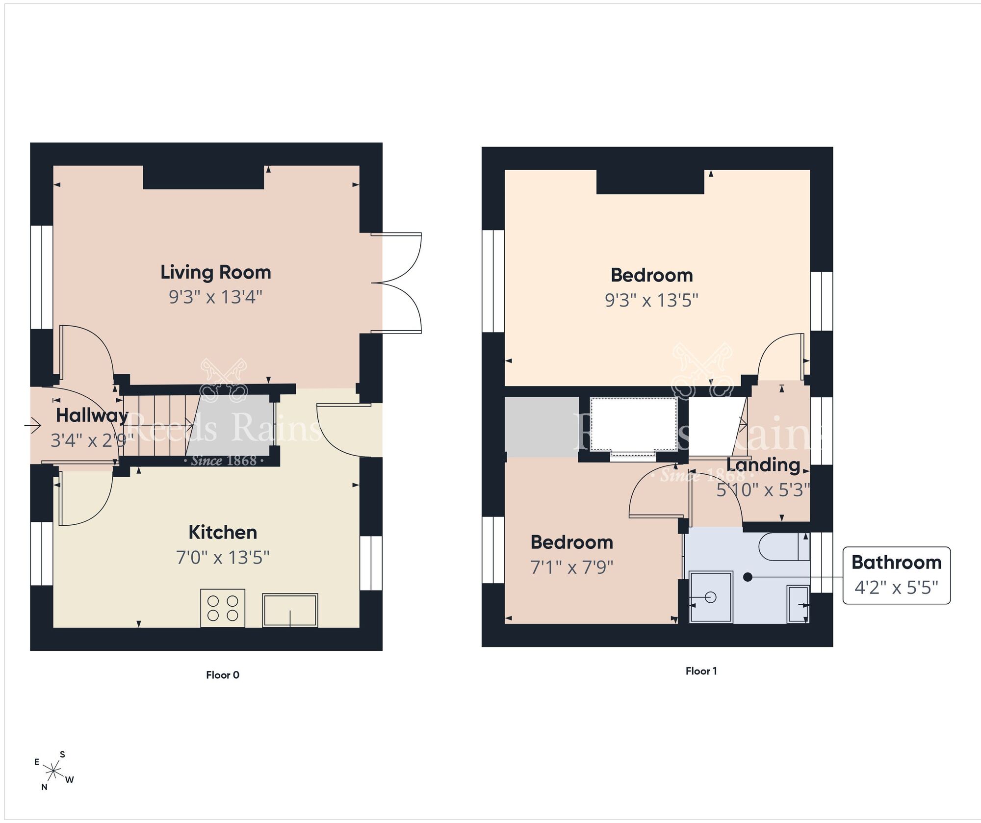 Floorplan of 2 bedroom End Terrace House for sale, Premier Drive, Belfast, County Antrim, BT15