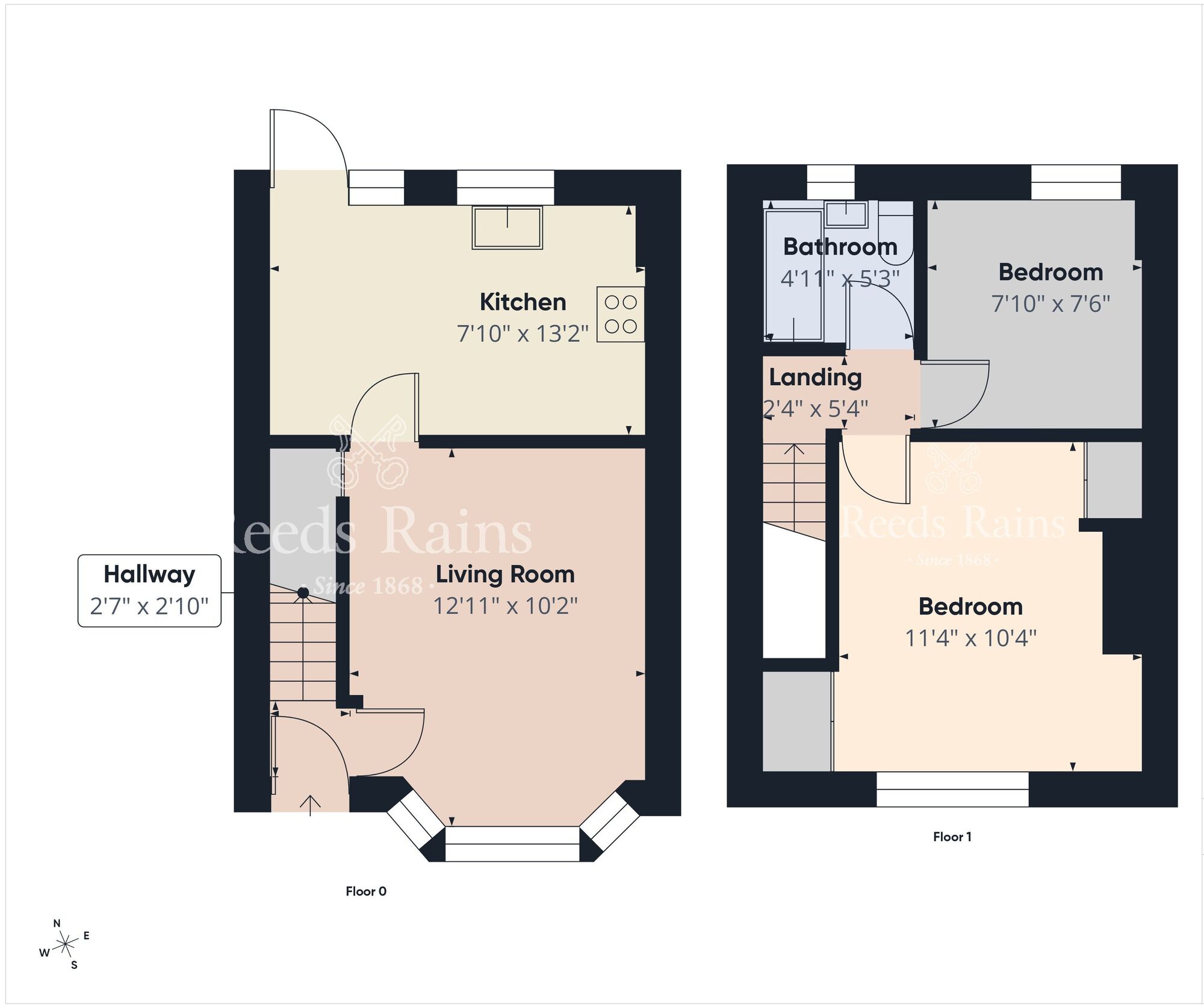 Floorplan of 2 bedroom Mid Terrace House for sale, Northwood Road, Belfast, County Antrim, BT15