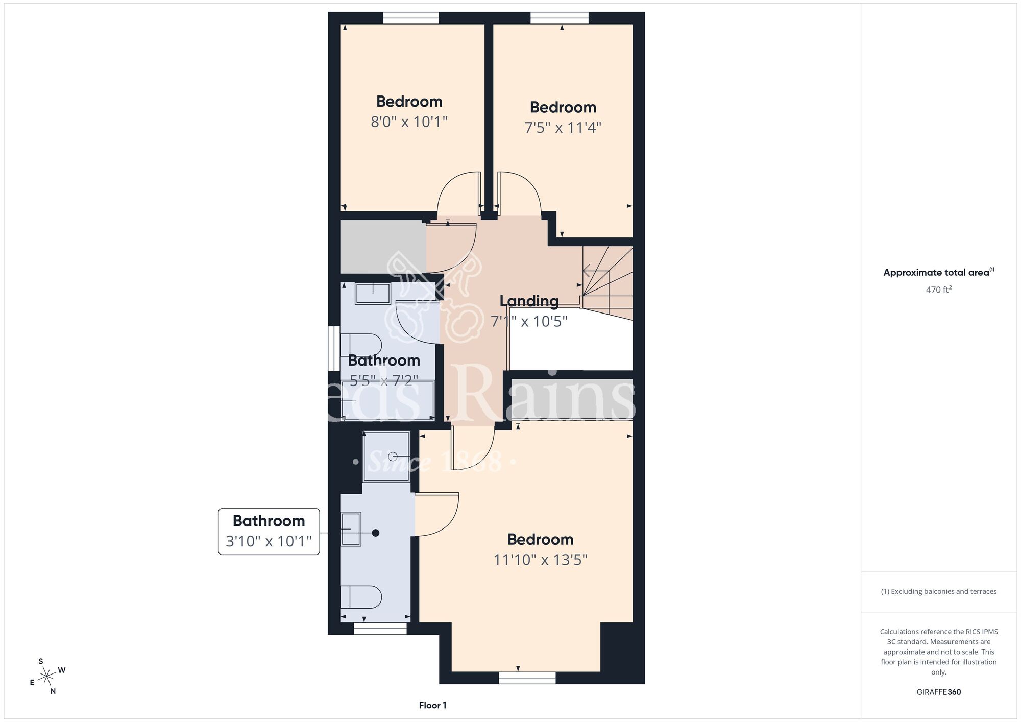 Floorplan of 3 bedroom Semi Detached House for sale, Foxton Place, Newtownabbey, County Antrim, BT36