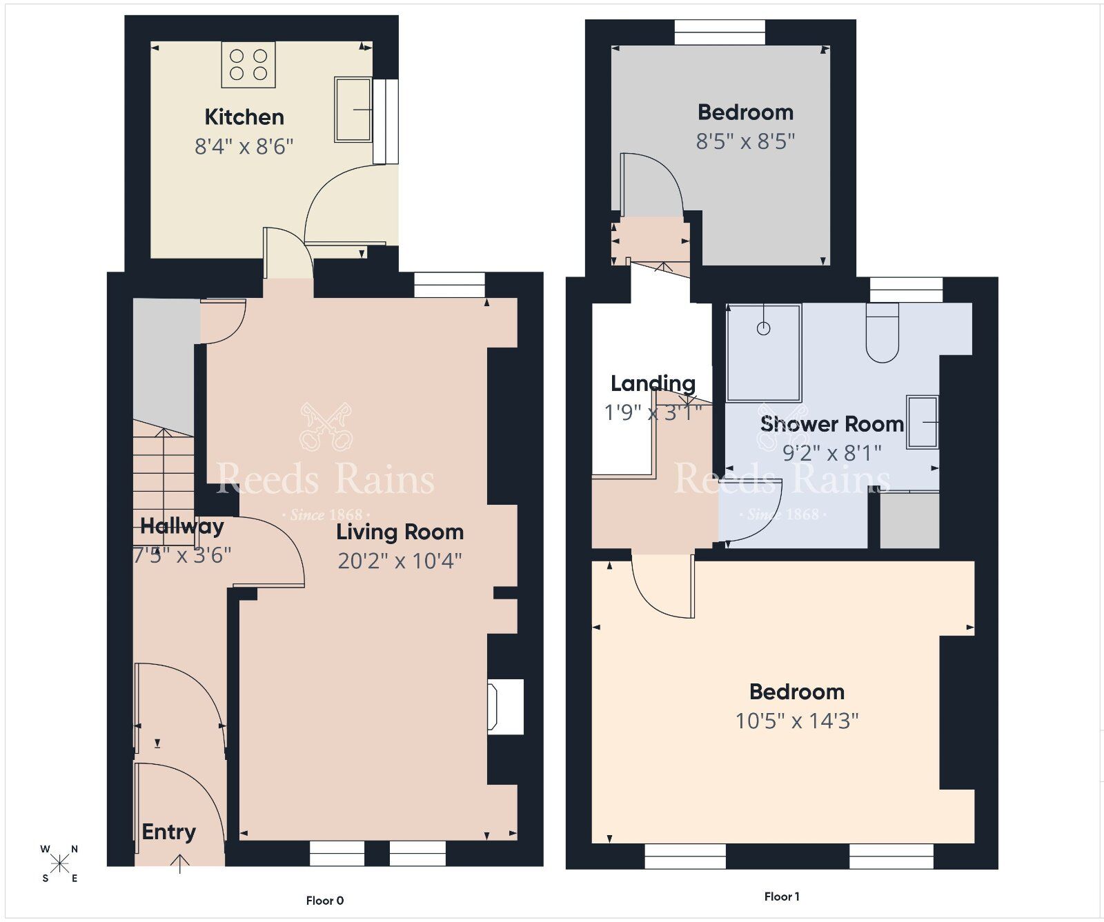 Floorplan of 2 bedroom Mid Terrace House for sale, Avondale Drive, Ballyclare, County Antrim, BT39