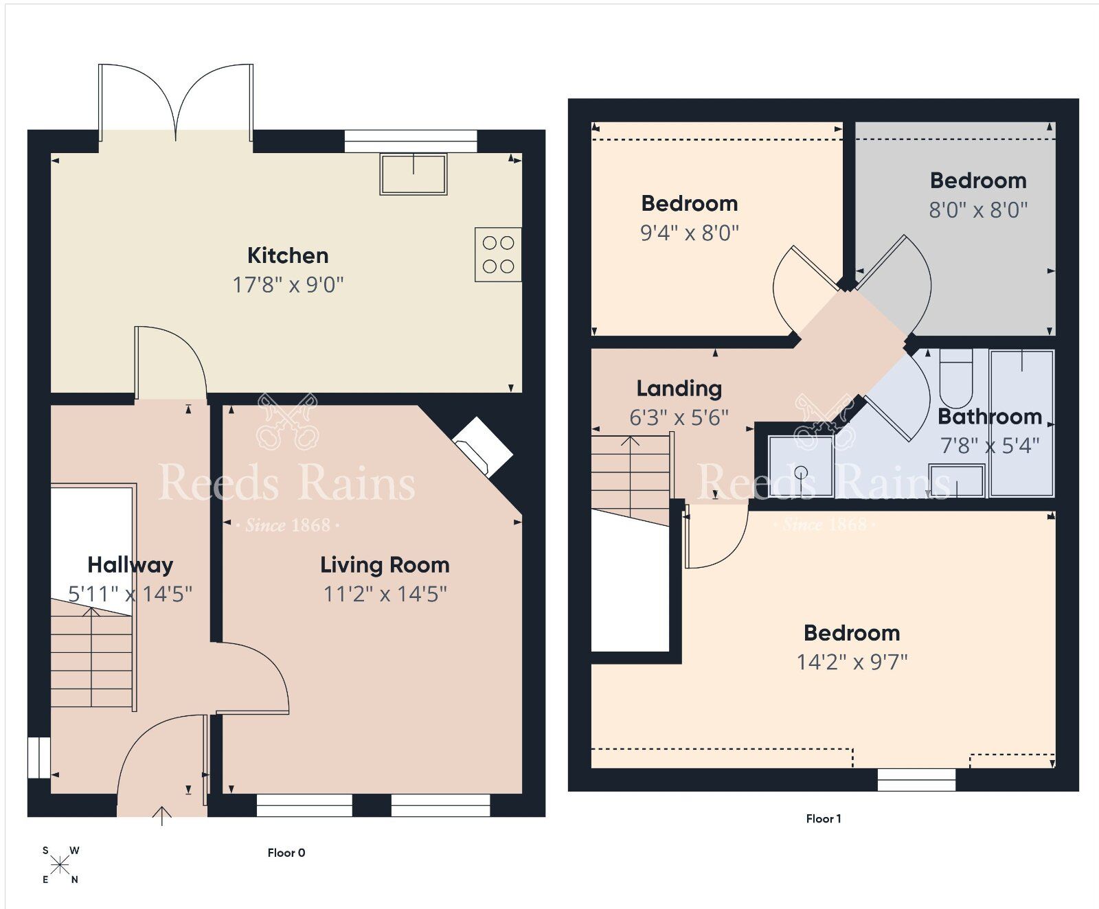 Floorplan of 3 bedroom End Terrace House for sale, Hydepark Court, Newtownabbey, County Antrim, BT36