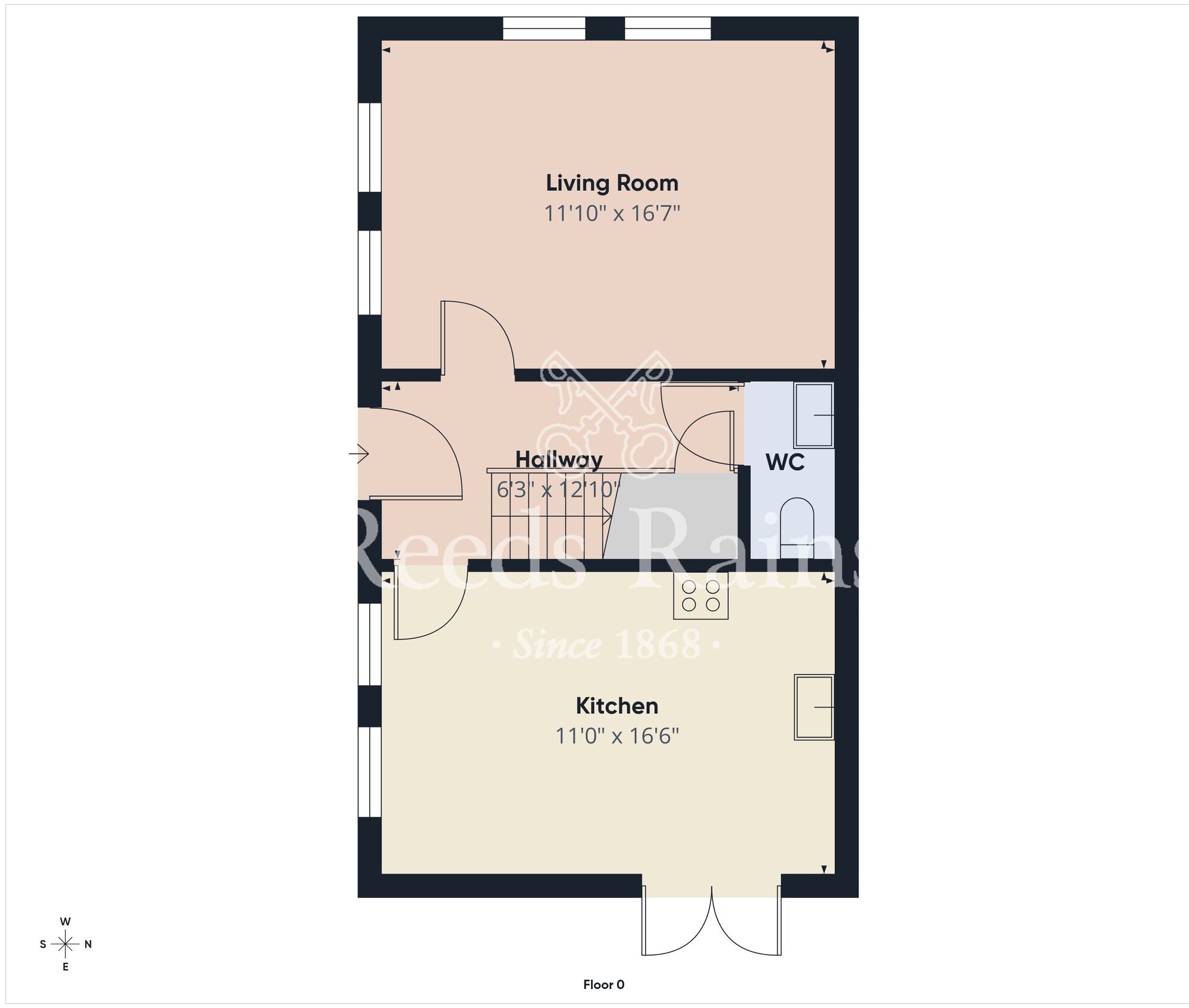 Floorplan of 3 bedroom Semi Detached House for sale, Rushfield Place, Ballyclare, County Antrim, BT39
