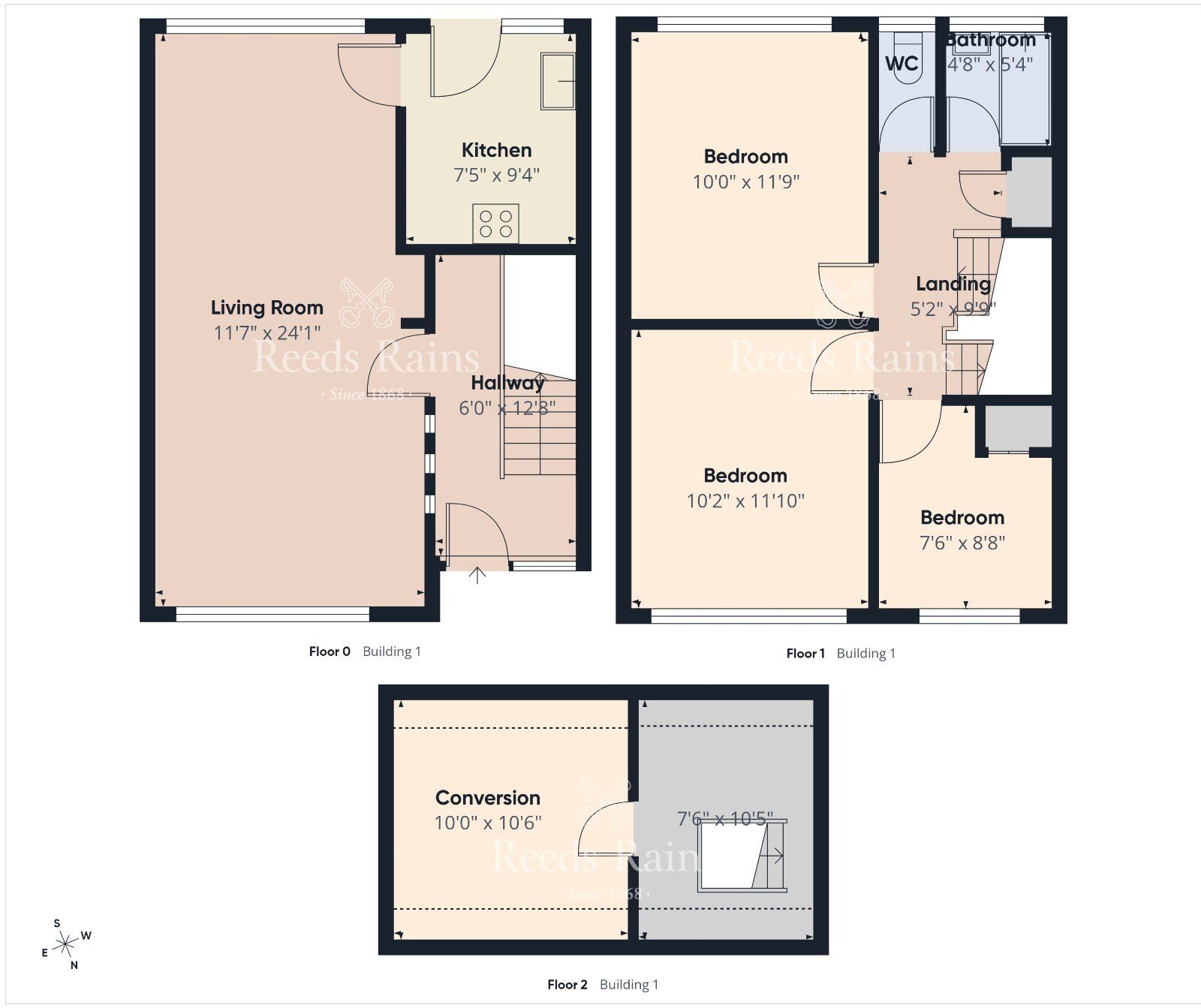 Floorplan of 3 bedroom Semi Detached House for sale, Twinburn Road, Newtownabbey, County Antrim, BT37