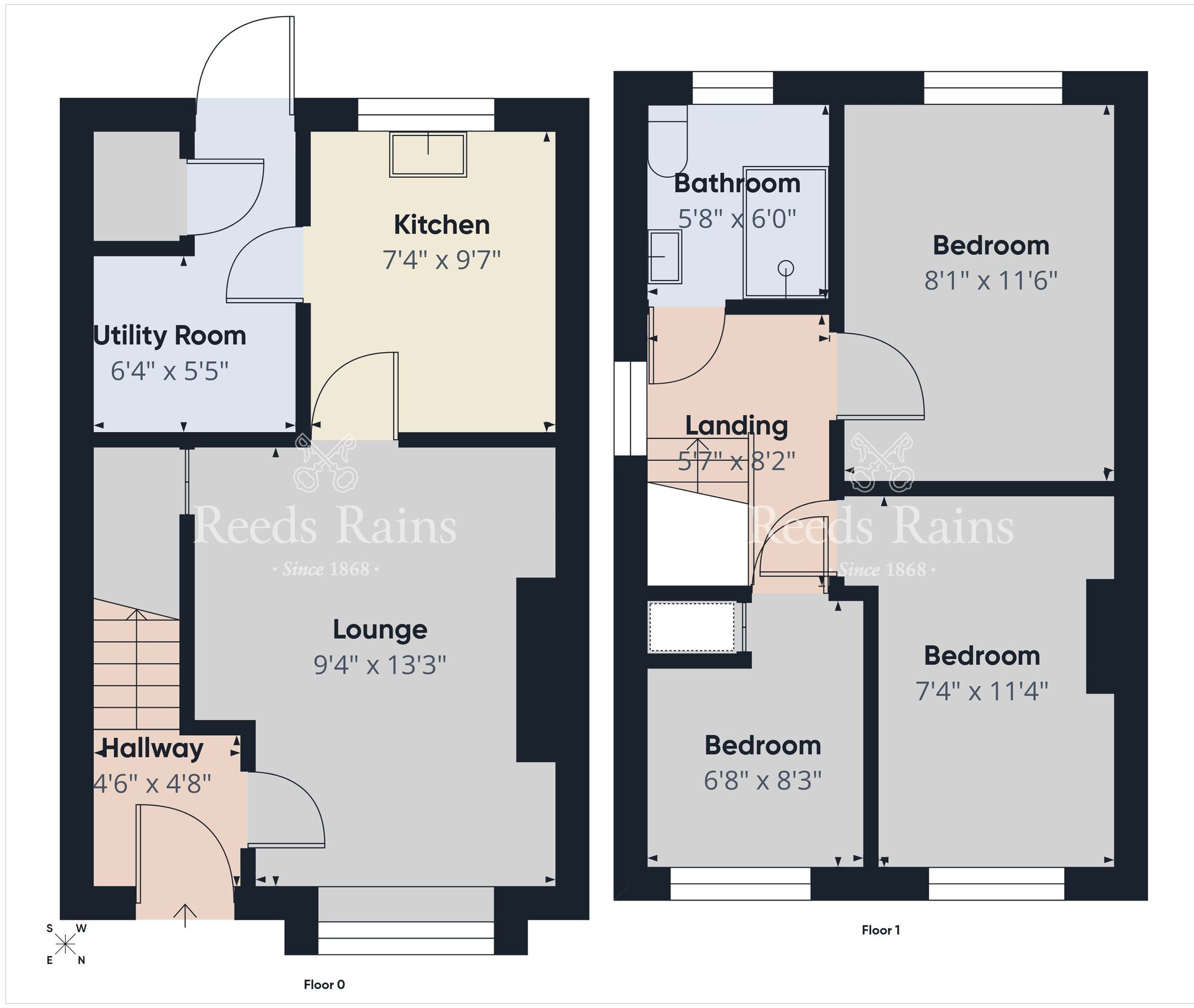 Floorplan of 3 bedroom Semi Detached House for sale, Midland Terrace, Belfast, County Antrim, BT15