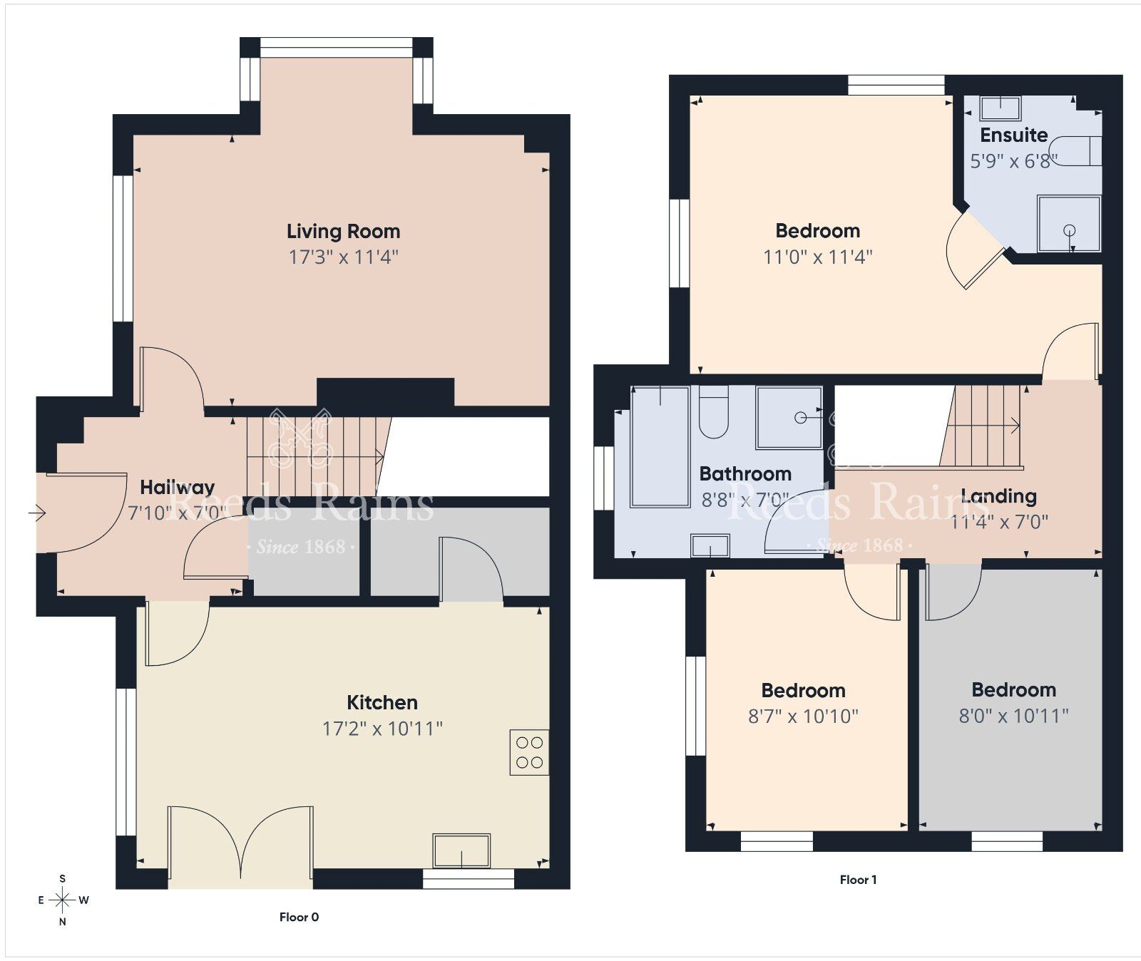 Floorplan of 3 bedroom Semi Detached House for sale, Carnlea Wood Glen, Newtownabbey, County Antrim, BT37